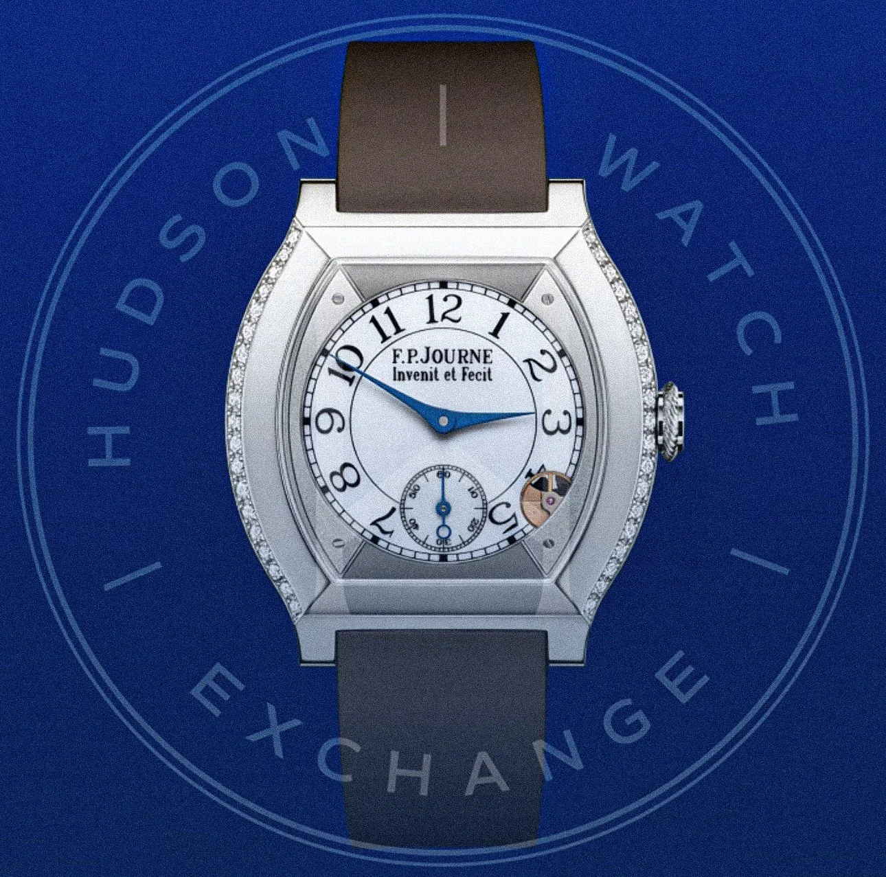 ÉLÉGANTE 40 MM TITANIUM 2 ROWS OF DIAMONDS - Ref. ELT Calibre 1210