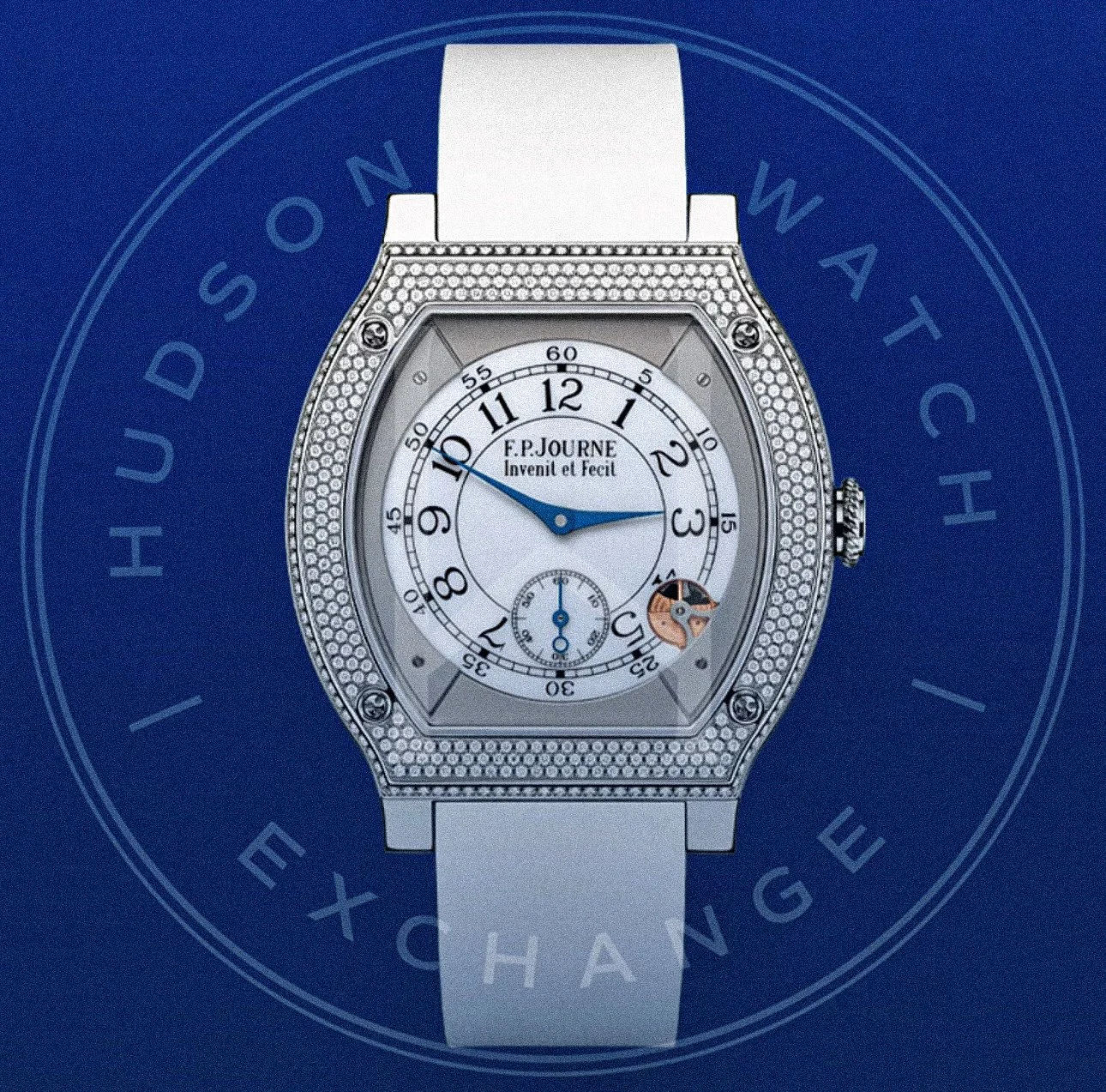 ÉLÉGANTE 48 MM TITANIUM SET WITH DIAMONDS - Ref. ELHT Calibre 1210