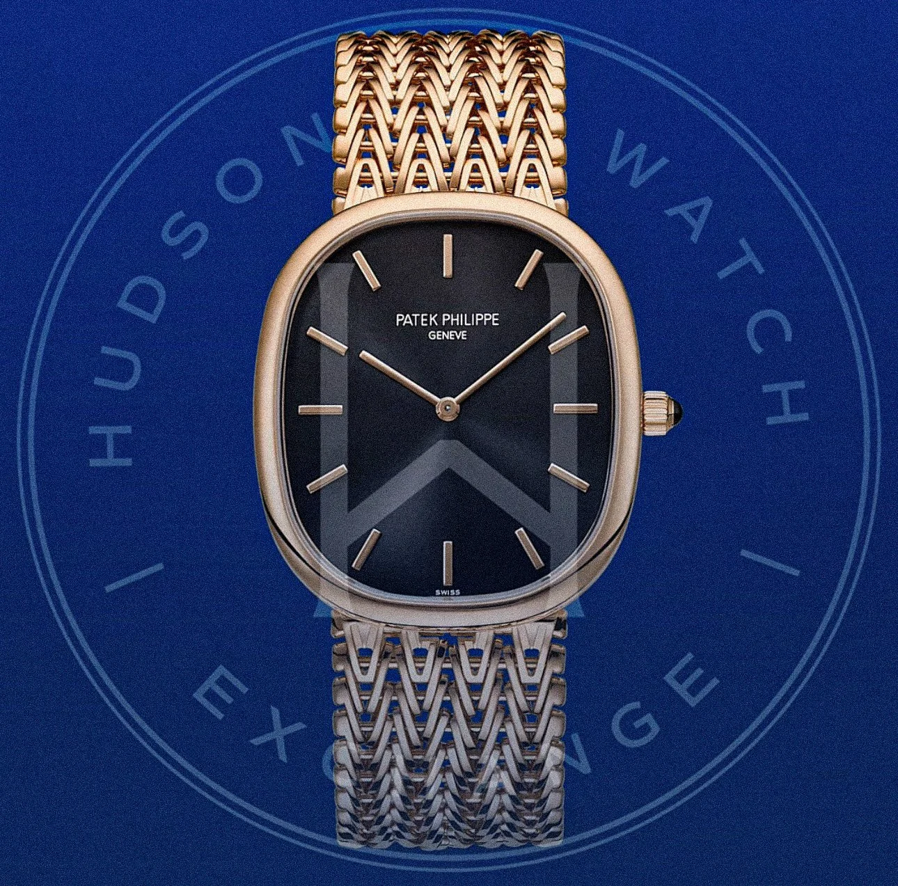 5738/1R-001 GOLDEN ELLIPSE Rose gold