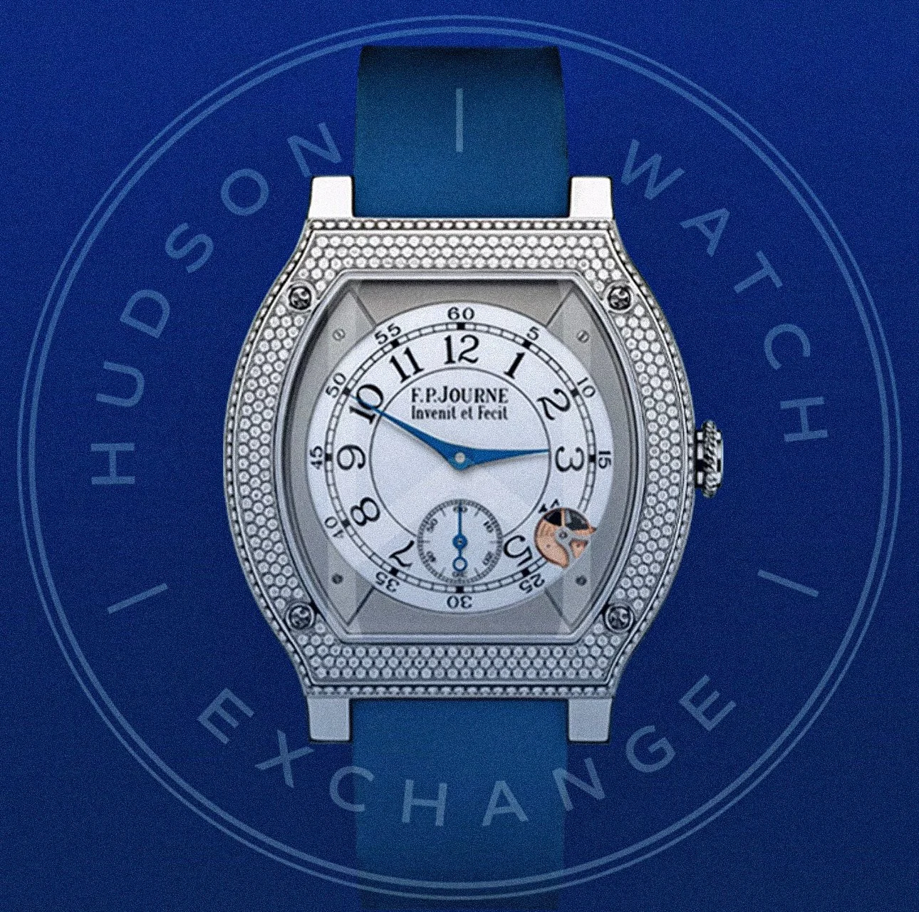 ÉLÉGANTE 48 MM TITANIUM SET WITH DIAMONDS - Ref. ELHT Calibre 1210