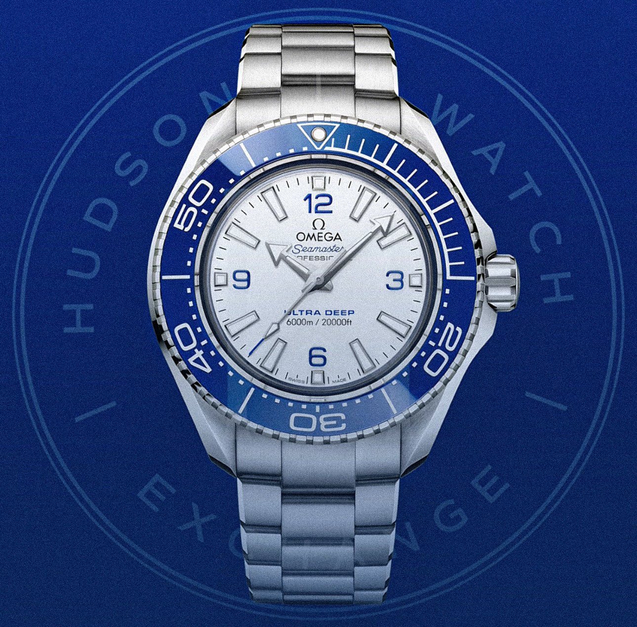 SEAMASTER PLANET OCEAN 6000M 45.5 mm, O‑MEGASTEEL, Ref 215.30.46.21.04.001