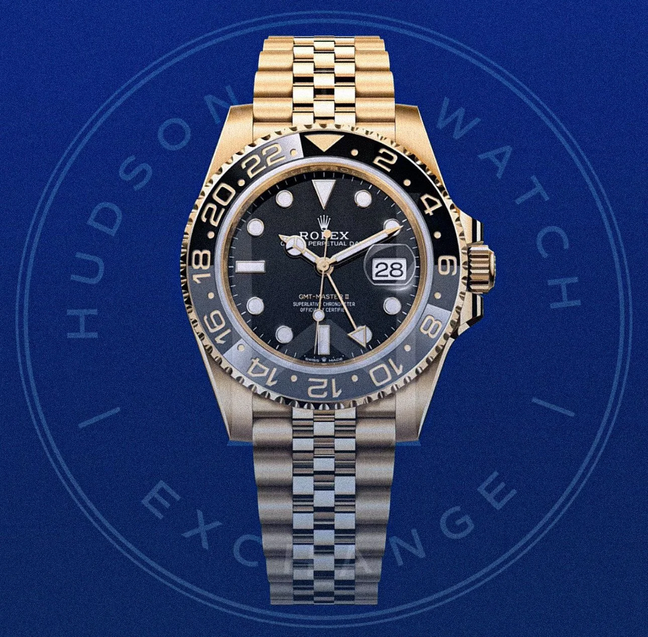 GMT Master II, Ref 126718GRNR, Jubilee, Yellow Gold