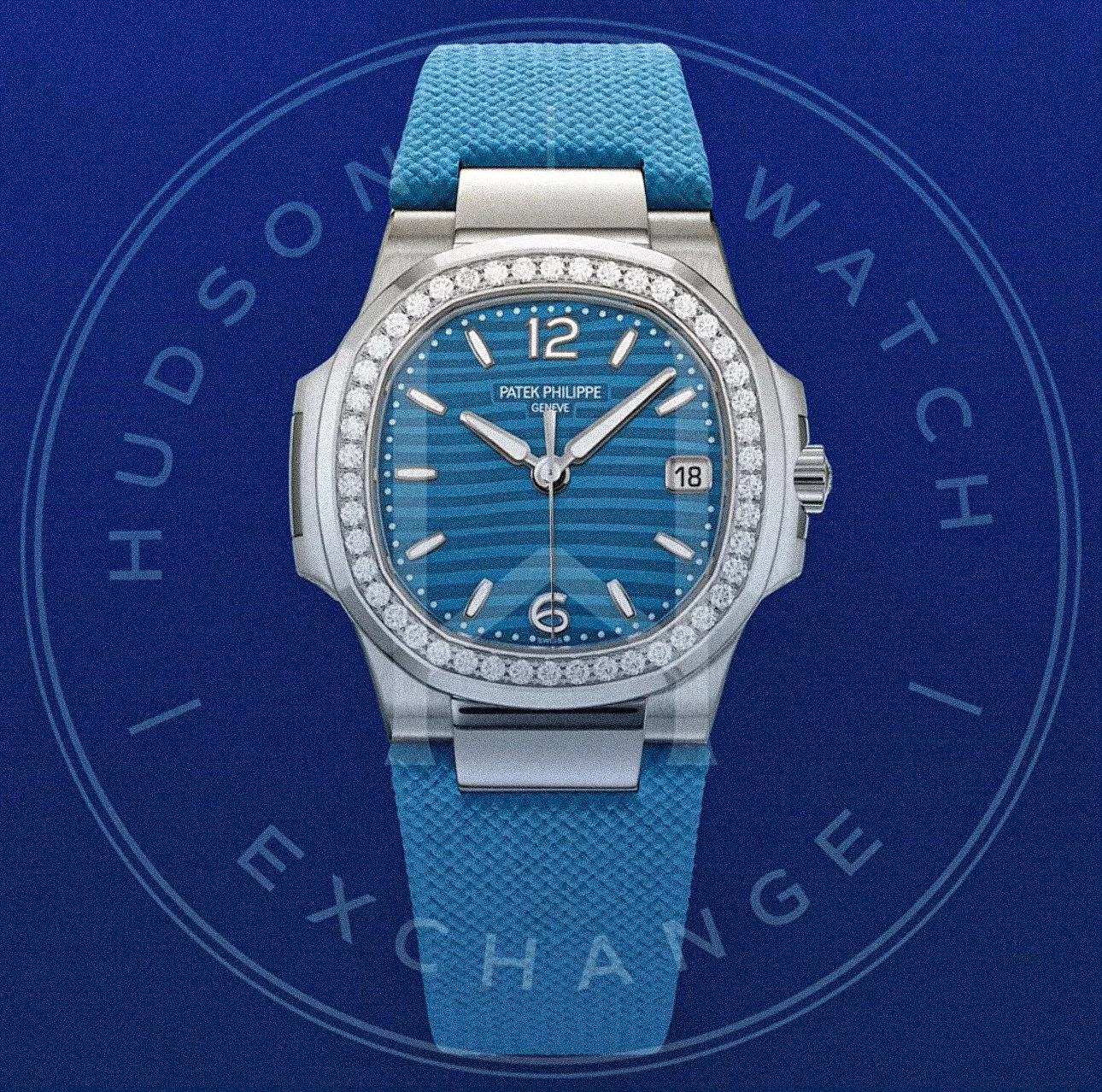 7010G-013 DATE. CENTRAL SECONDS. White gold