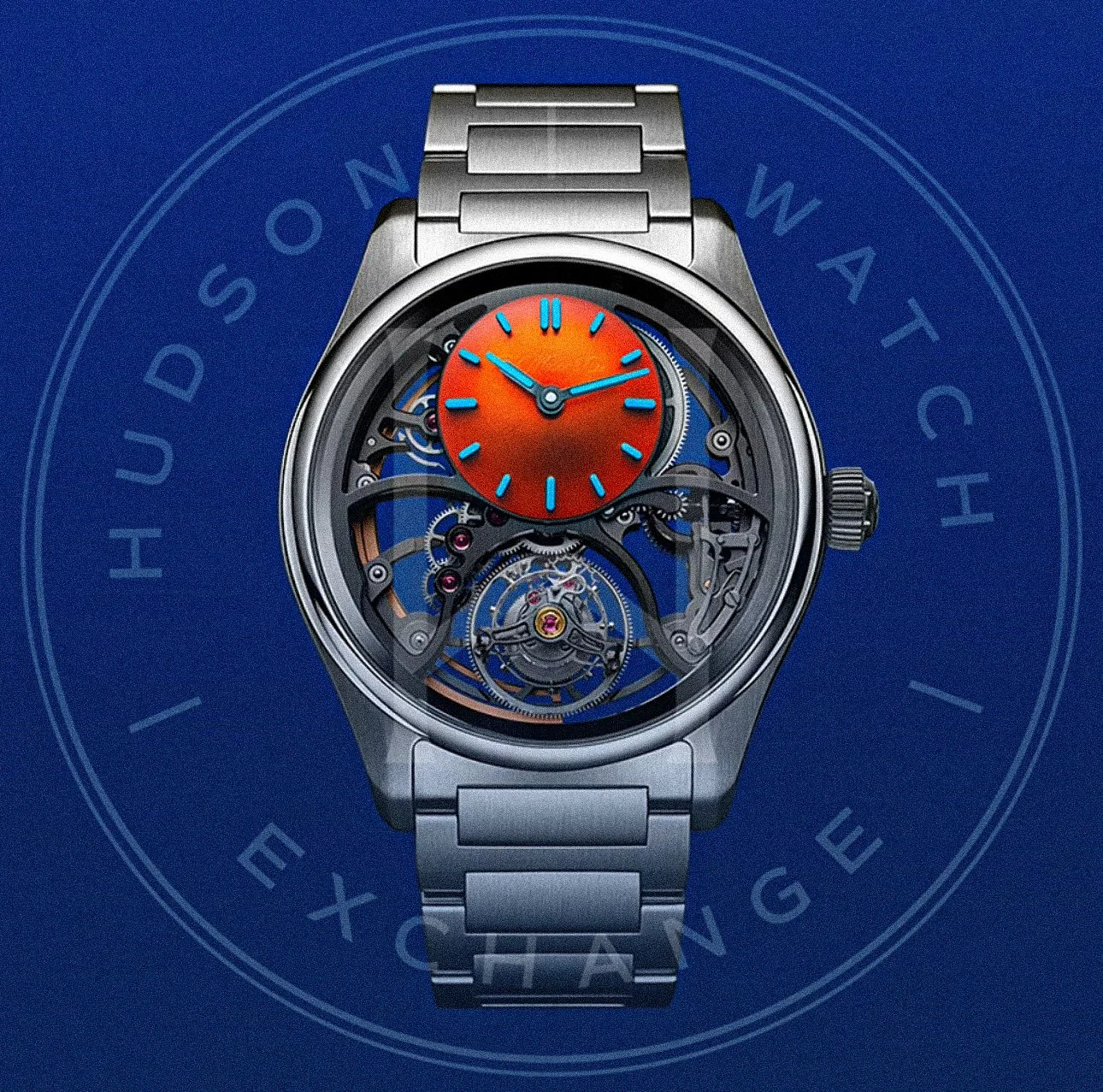 PIONEER CYLINDRICAL TOURBILLON SKELETON SPICED AQUA  REF. 3811-1203 42.8MM