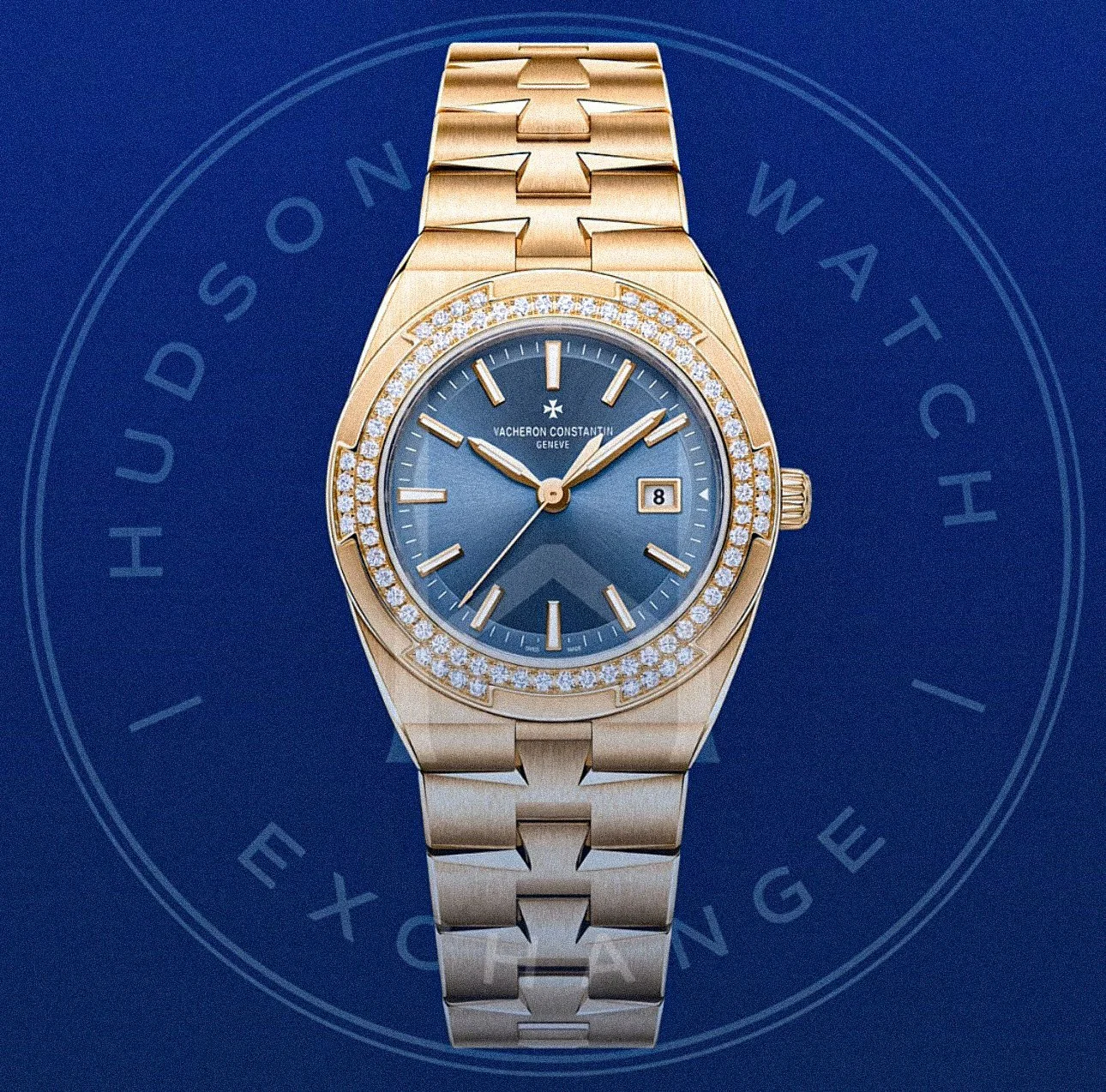 OVERSEAS Quartz 1225V/200R-H015 33 MM PINK GOLD