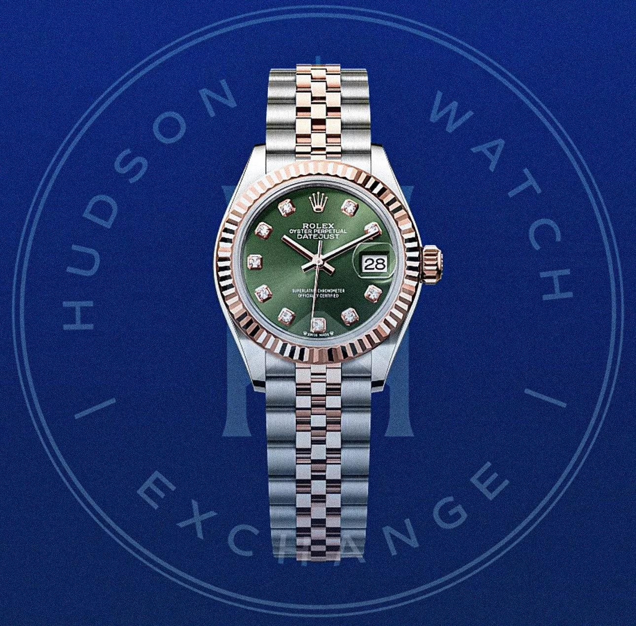 Lady-Datejust  Oyster, 28 mm, Oystersteel and Everose gold Reference 279171