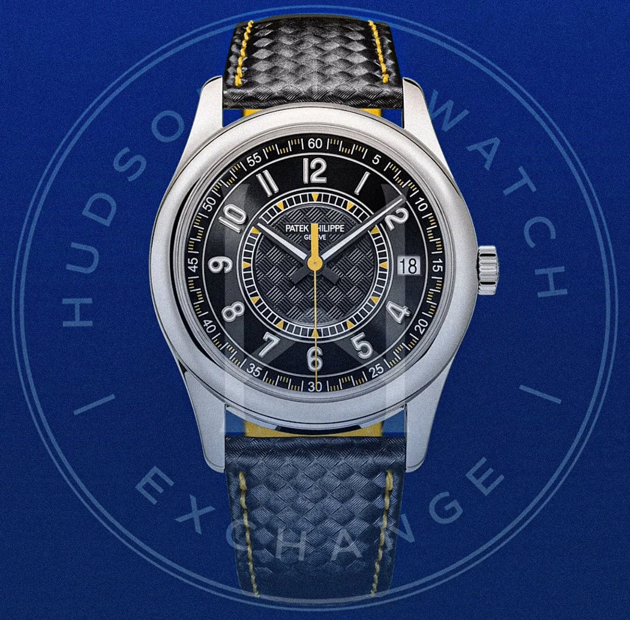 6007G-001 DATE. SWEEP SECONDS. White gold