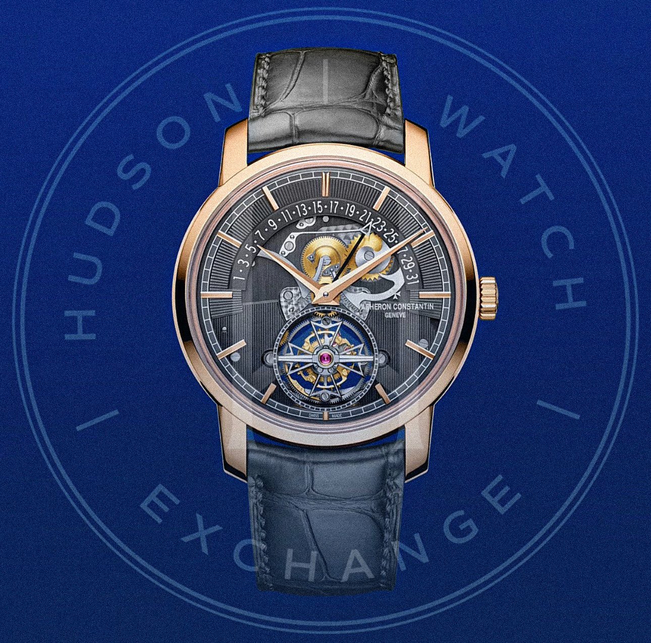 TRADITIONNELLE Tourbillon Retrograde Date Openface 6010T/000R-B638 41 MM PINK GOLD