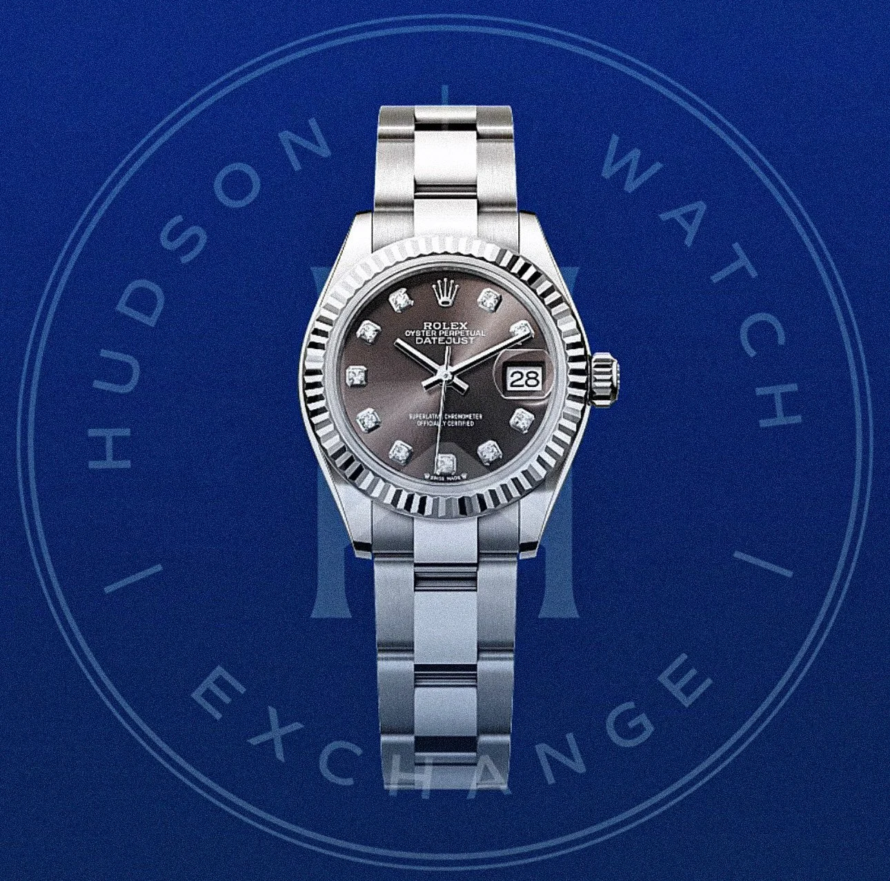 Lady-Datejust  Oyster, 28 mm, Oystersteel and white gold Reference 279174