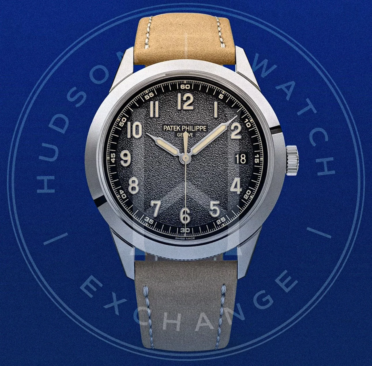 5226G-001 DATE. SWEEP SECONDS. White gold