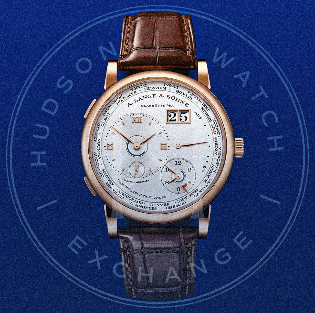 LANGE 1 TIME ZONE in 750 pink gold Reference 136.032