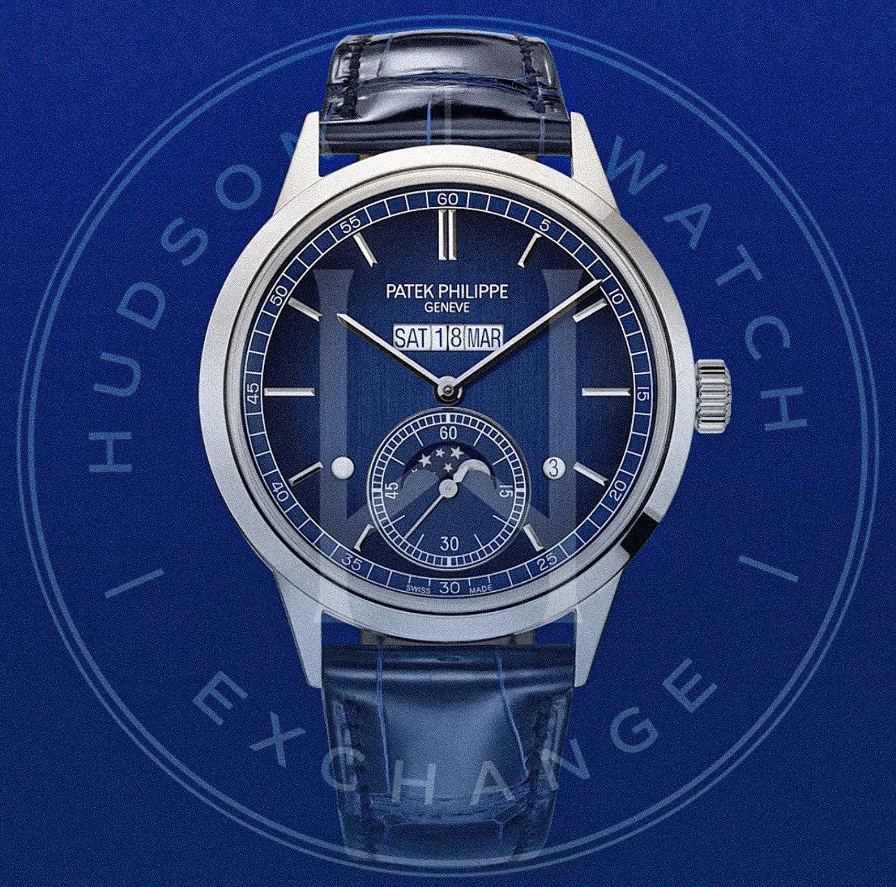 5236P-001 IN-LINE PERPETUAL CALENDAR Platinum