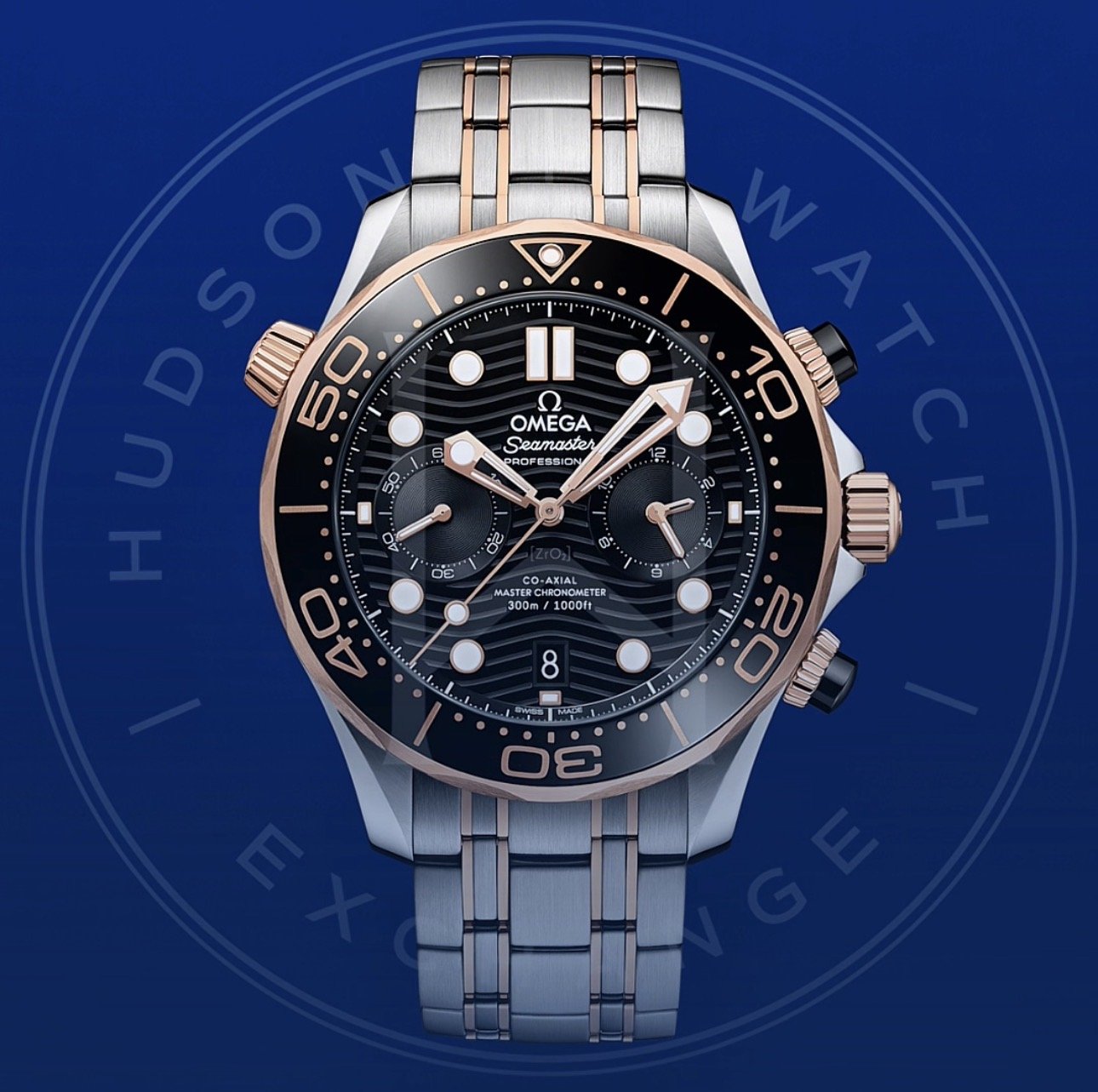 SEAMASTER DIVER 300M 44 mm, Steel & Rose Gold, Ref 210.20.44.51.01.001
