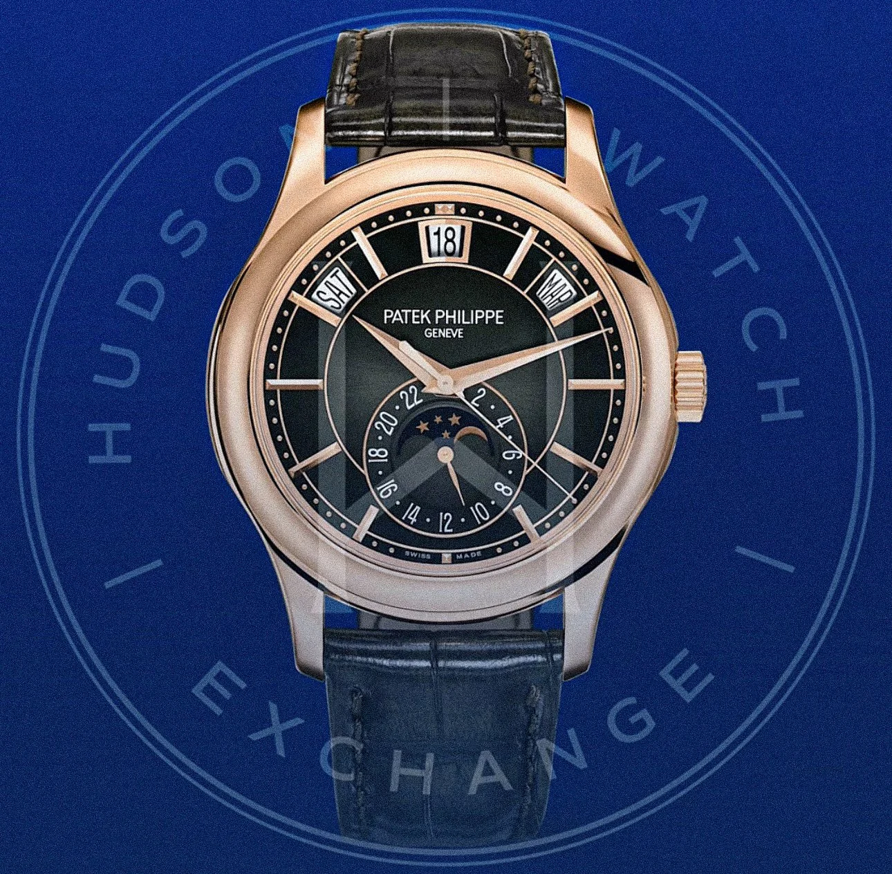 5205R-011 ANNUAL CALENDAR. MOON PHASES. Rose gold