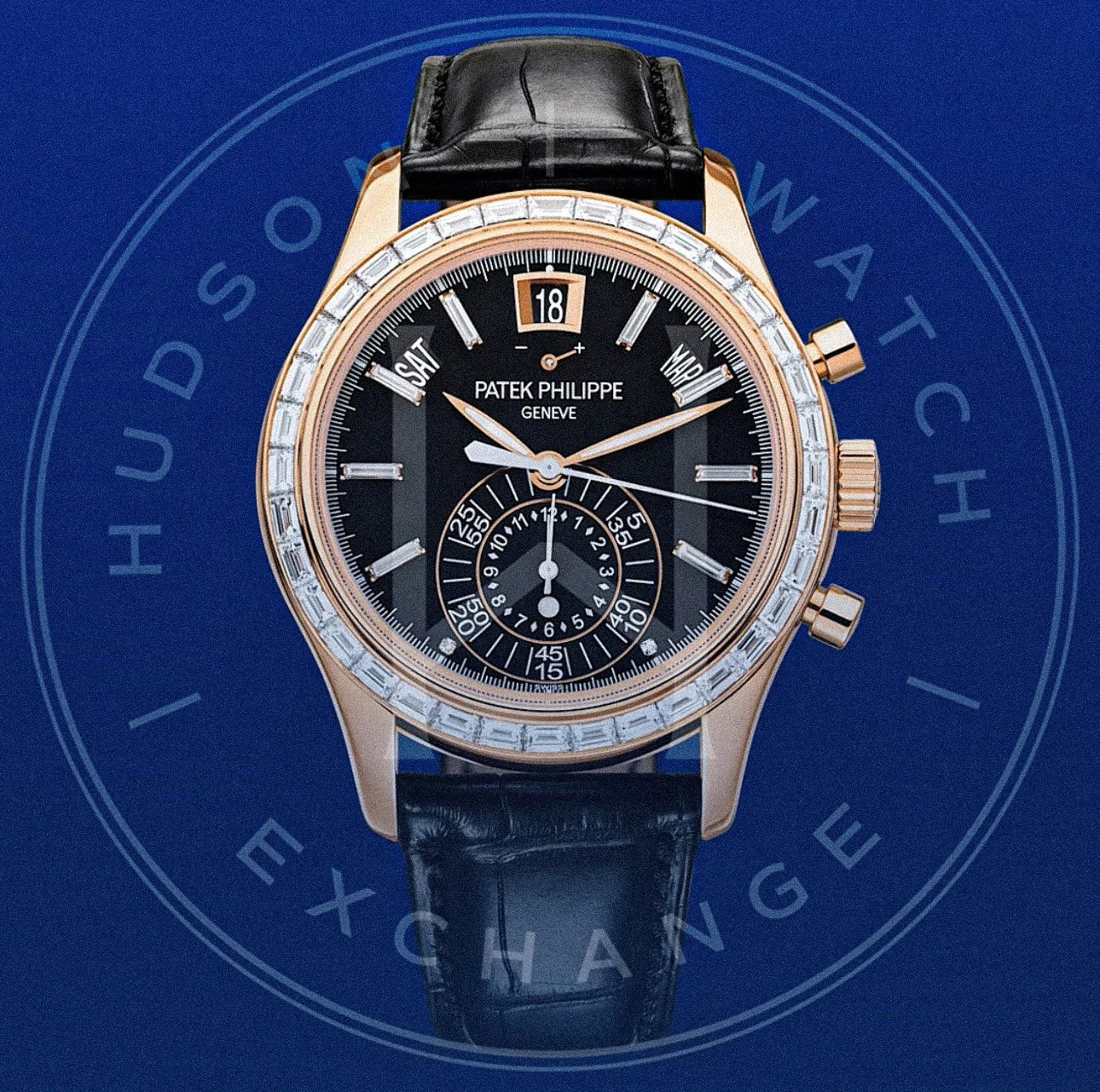 5961R-010 FLYBACK CHRONOGRAPH. ANNUAL CALENDAR. JOAILLERIE. Rose gold