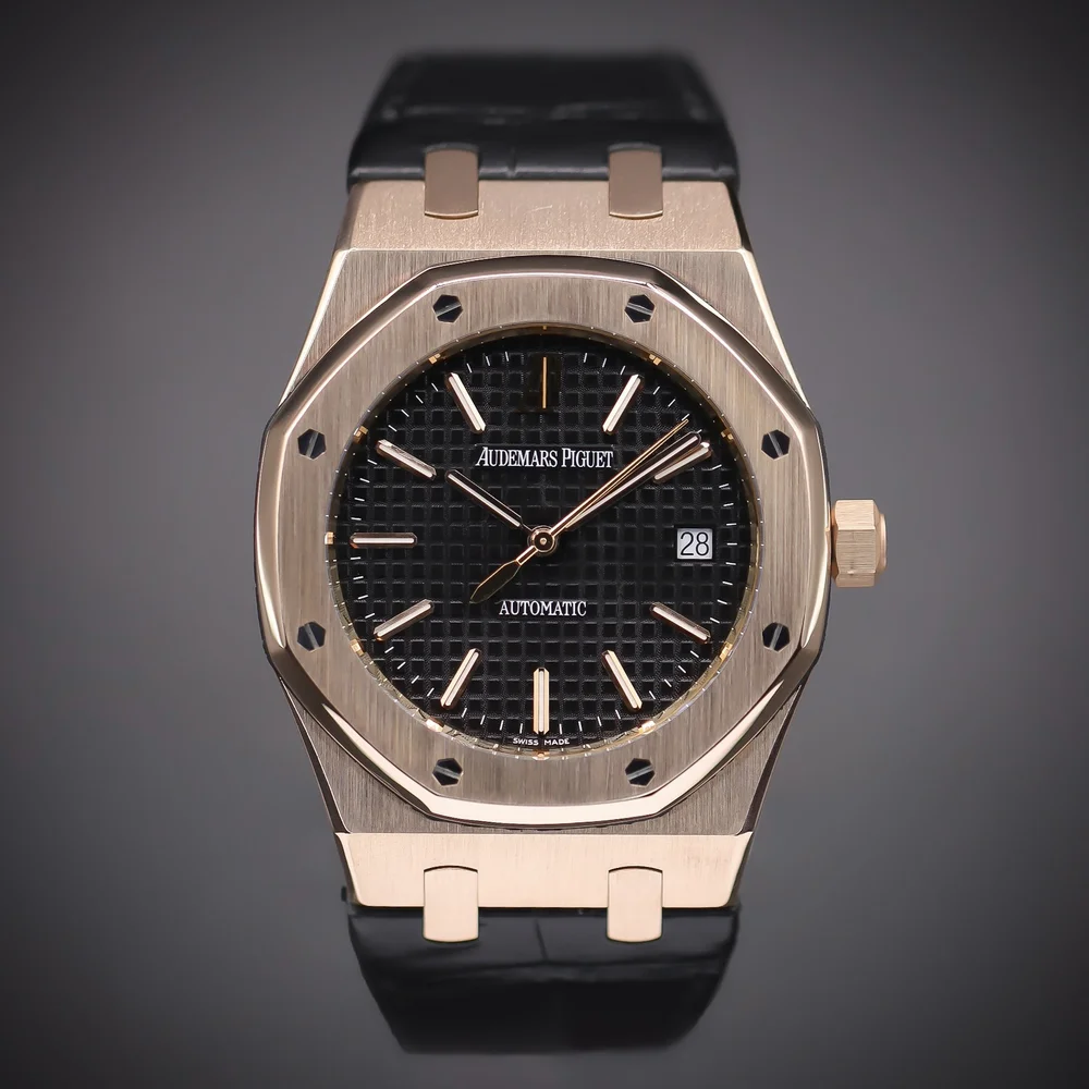 15300or Audemars Piguet Brown Leather Strap AUDEMARS PIGUET Royal