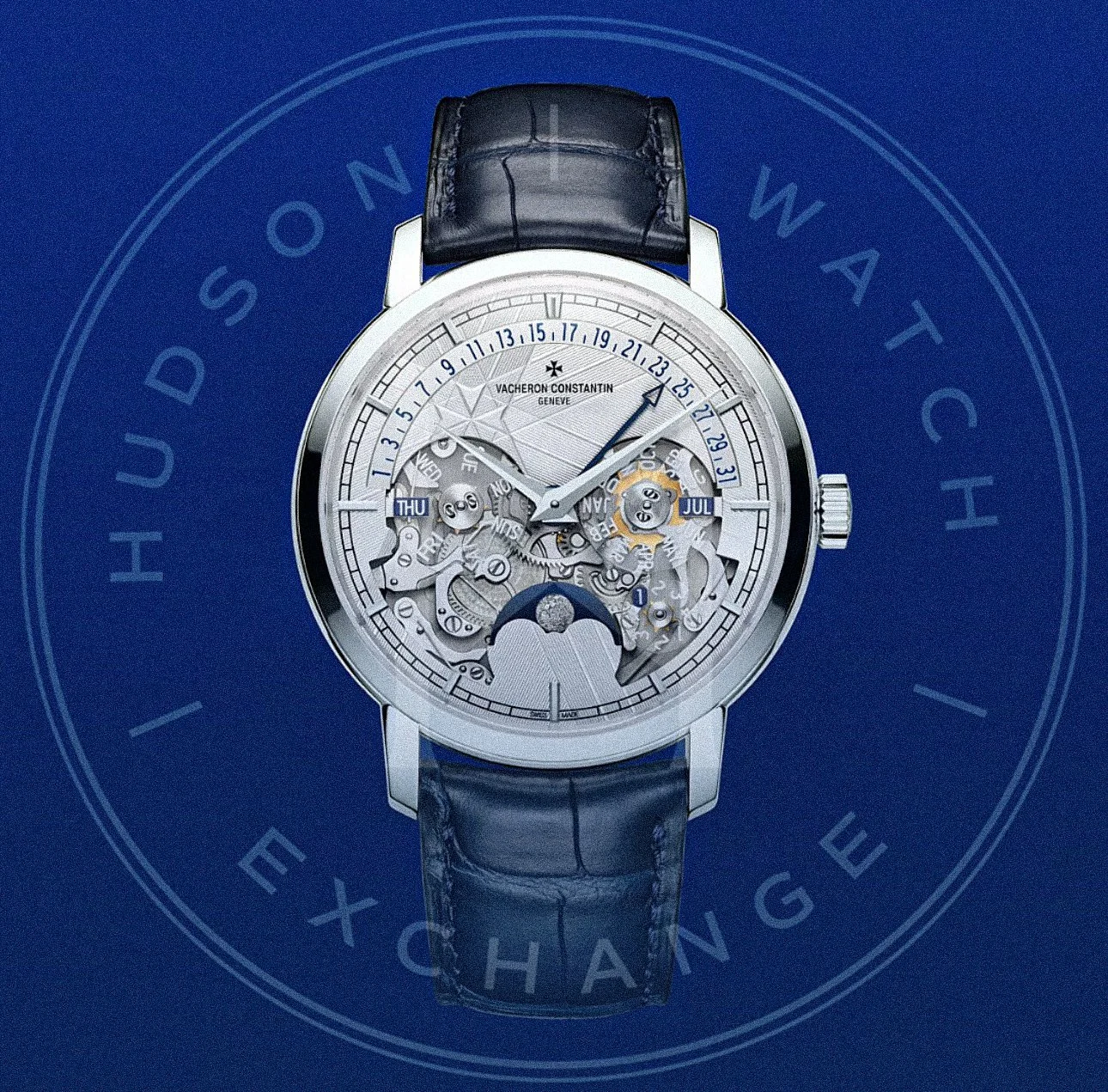 TRADITIONNELLE Perpetual Calendar Retrograde Date Openface 4030T/000P-H054 41 MM PLATINUM