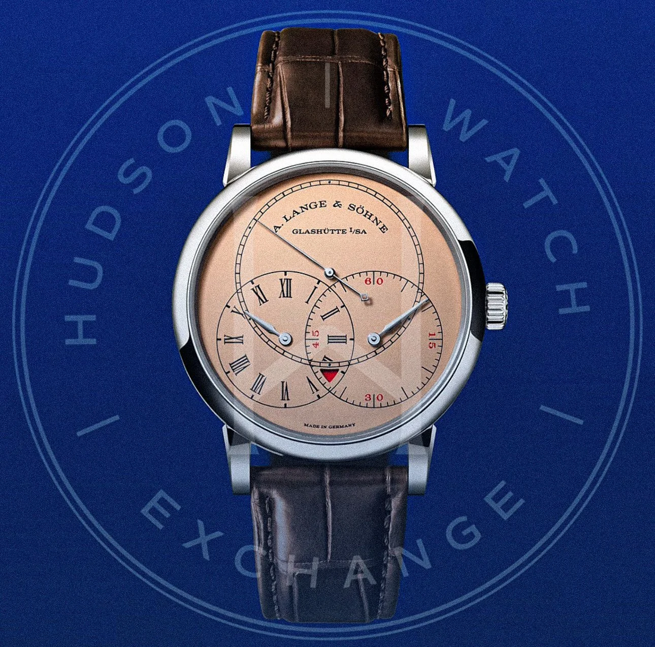 RICHARD LANGE JUMPING SECONDS in 750 white gold Reference 252.056