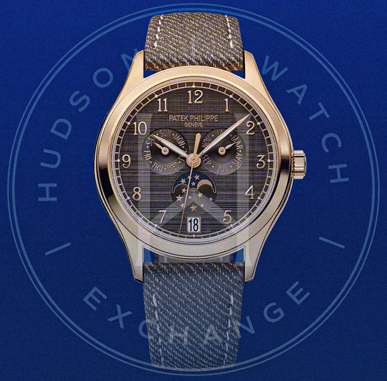 4946R-001 ANNUAL CALENDAR. MOON PHASES. Rose gold