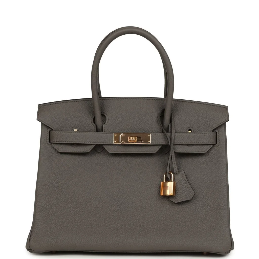 Hermès Birkin 30 Etain Togo Rose Gold