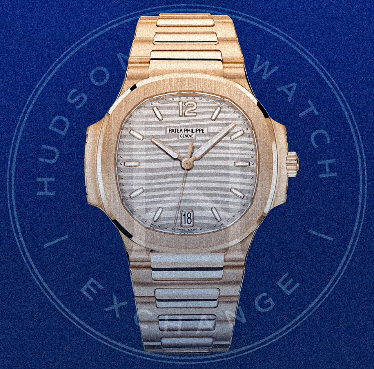 7118/1R-001 DATE. SWEEP SECONDS. Rose gold