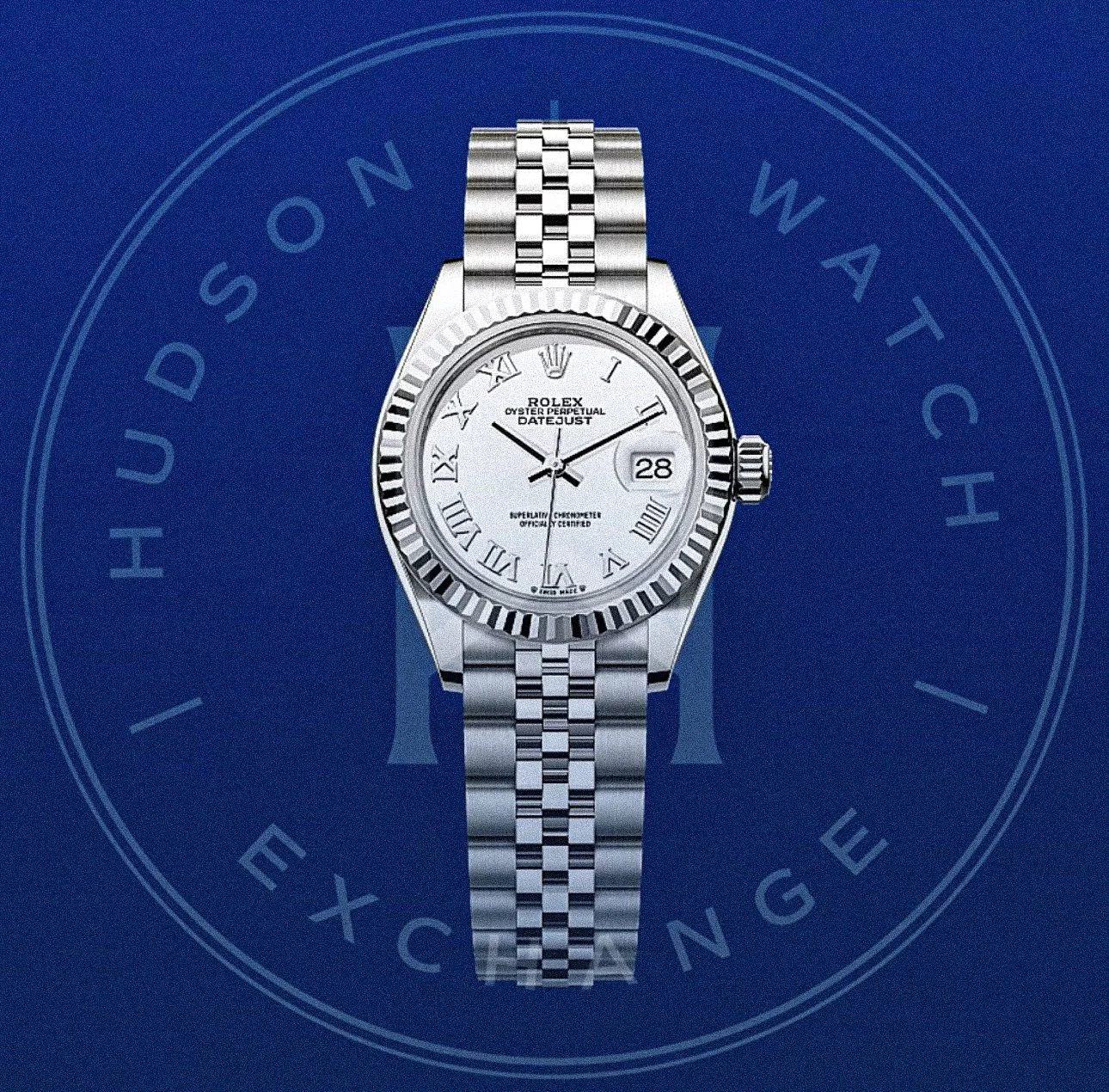 Lady-Datejust  Oyster, 28 mm, Oystersteel and white gold Reference 279174