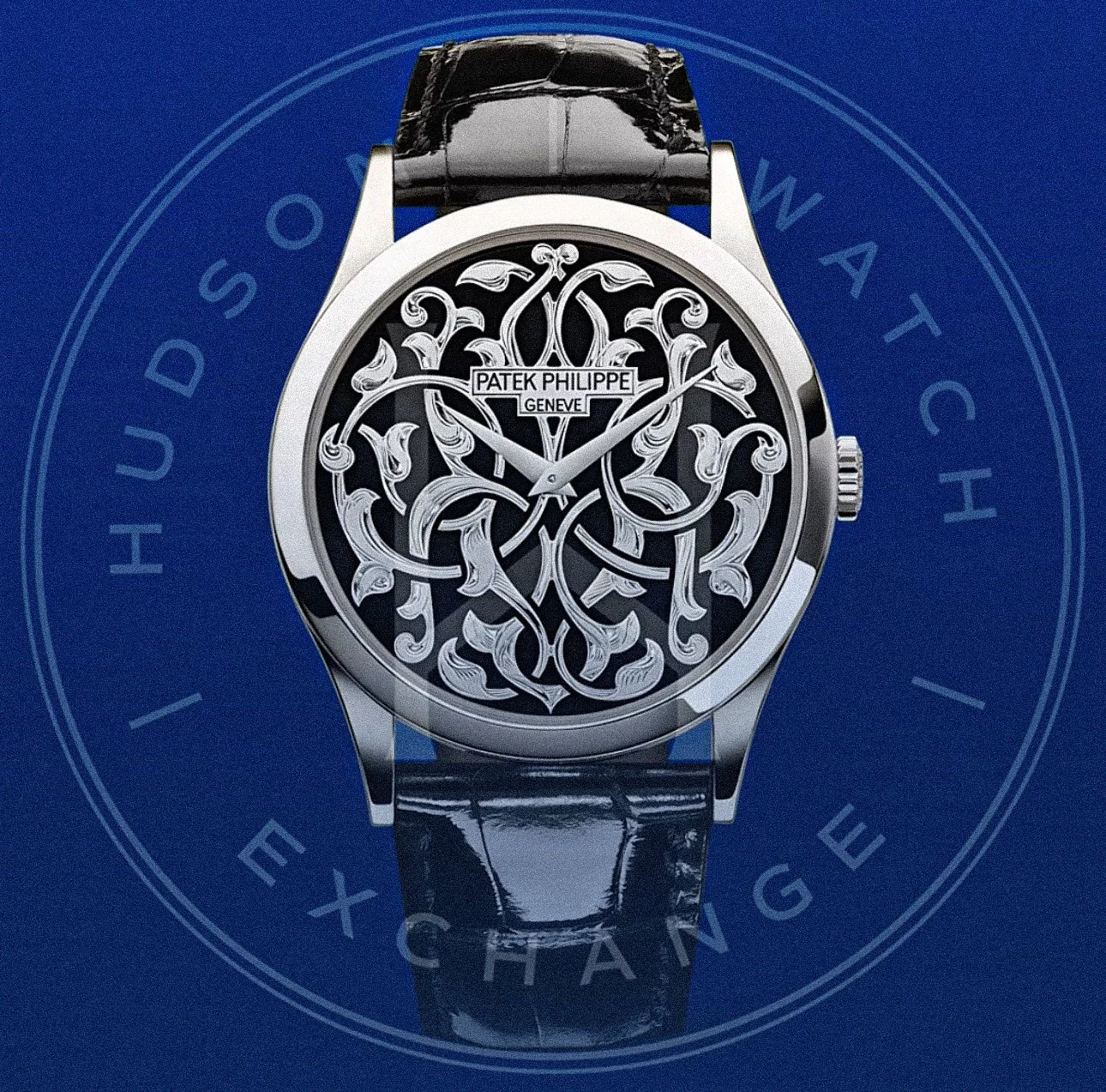 5088/100P-001 CALATRAVA. RARE HANDCRAFTS. Platinum