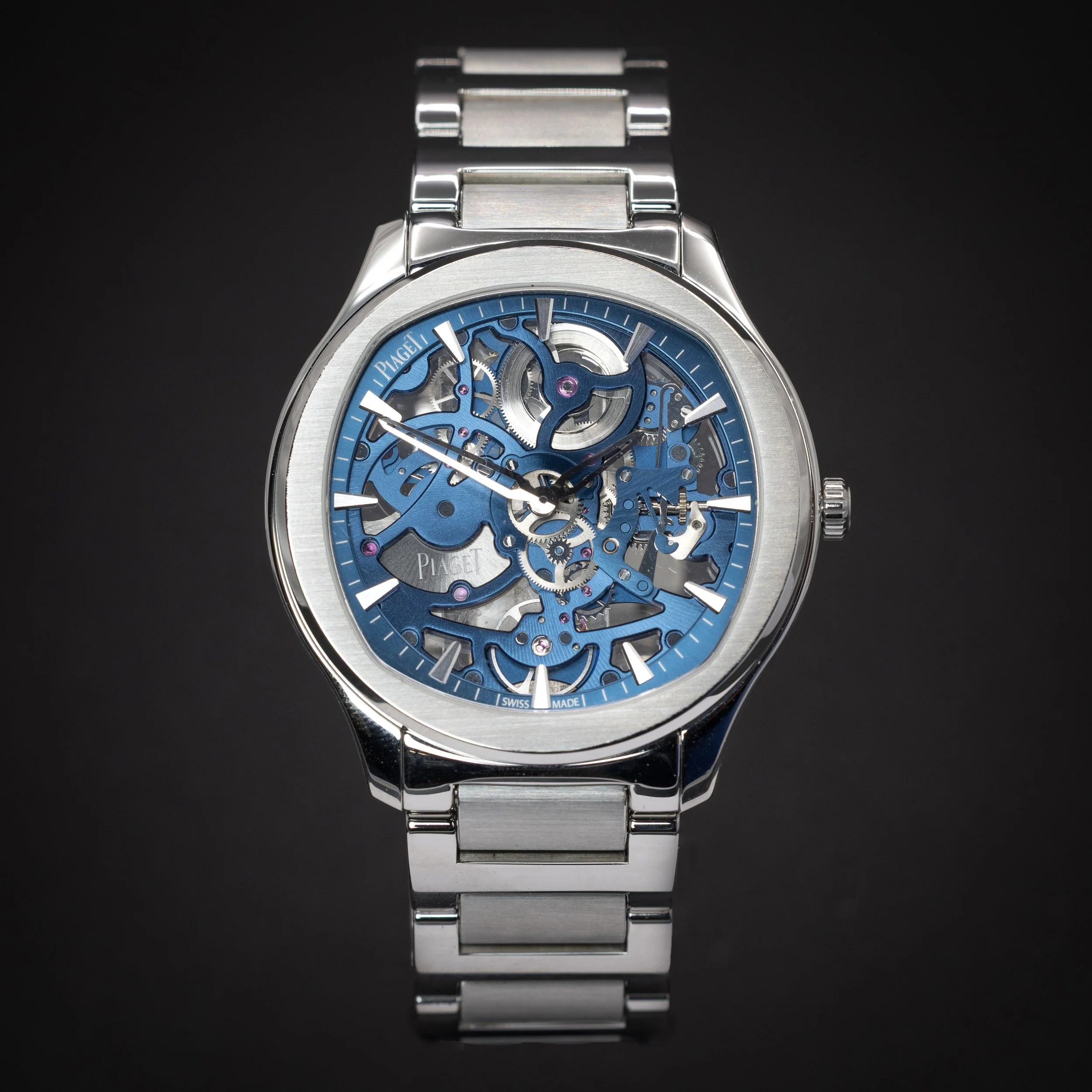 PIAGET Polo Skeleton 42 | Ref. G0A45004 | Blue Openworked | Full Set