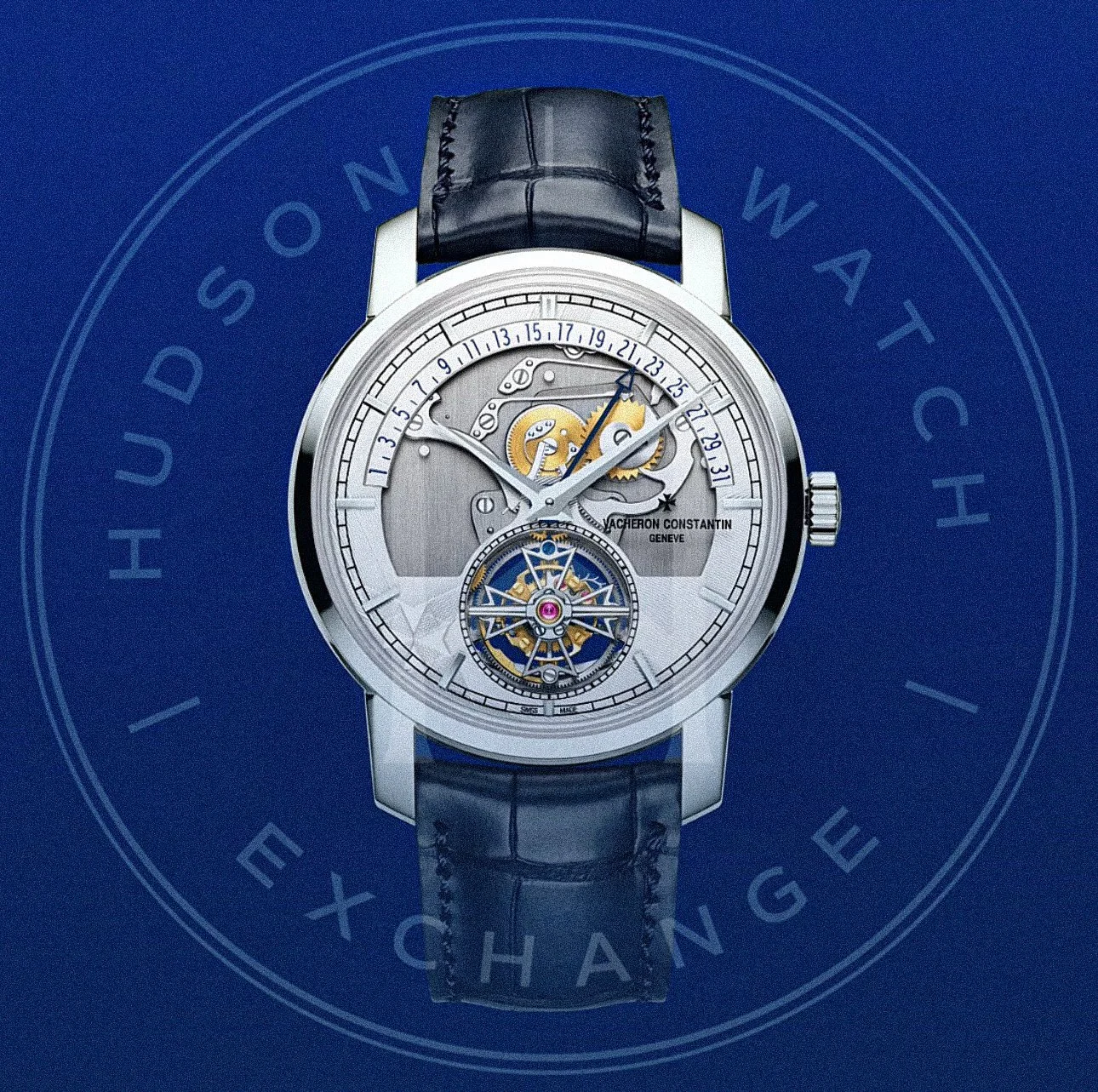 TRADITIONNELLE Tourbillon Retrograde Date Openface 6010T/000P-H055 41 MM PLATINUM