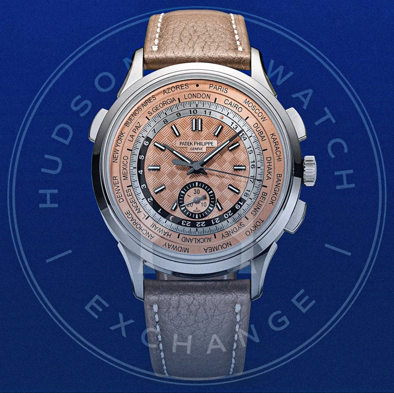 5935A-001 WORLD TIME. FLYBACK CHRONOGRAPH. Steel