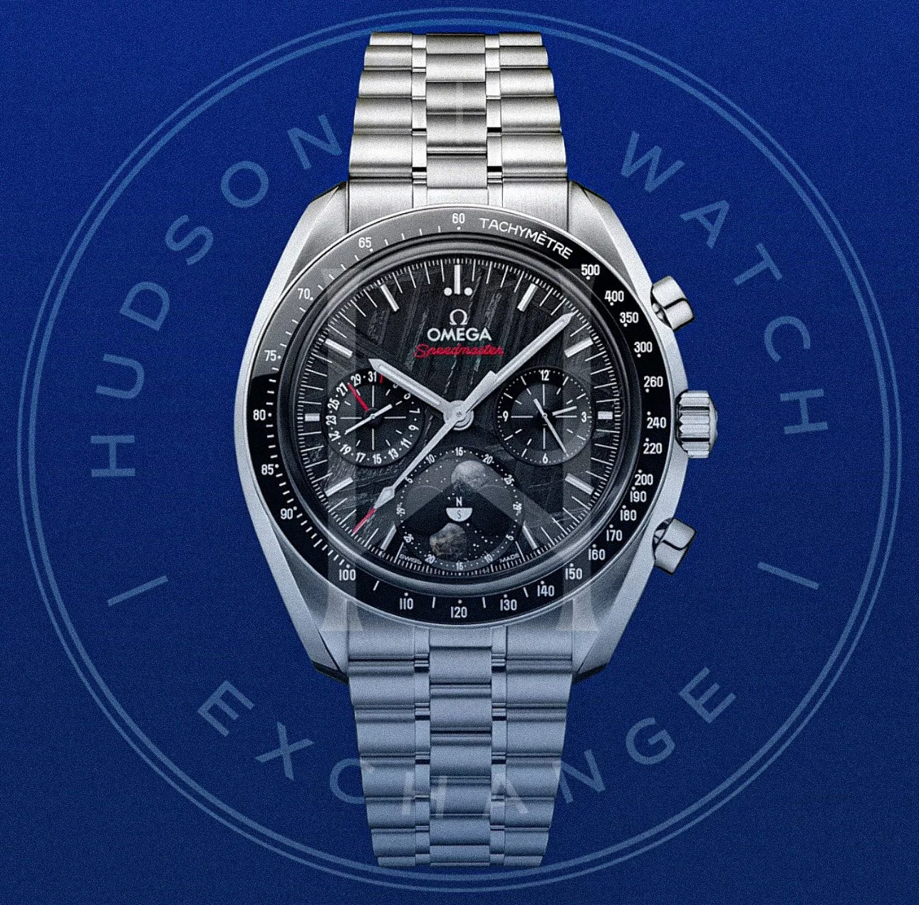 SPEEDMASTER MOONPHASE 'METEORITE' 43 mm, Ref 304.30.43.52.01.001