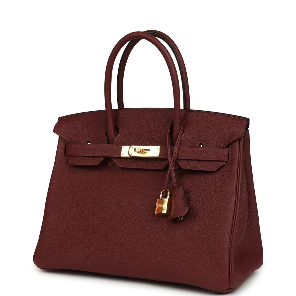 Hermès Birkin 30 Rouge H Togo Gold