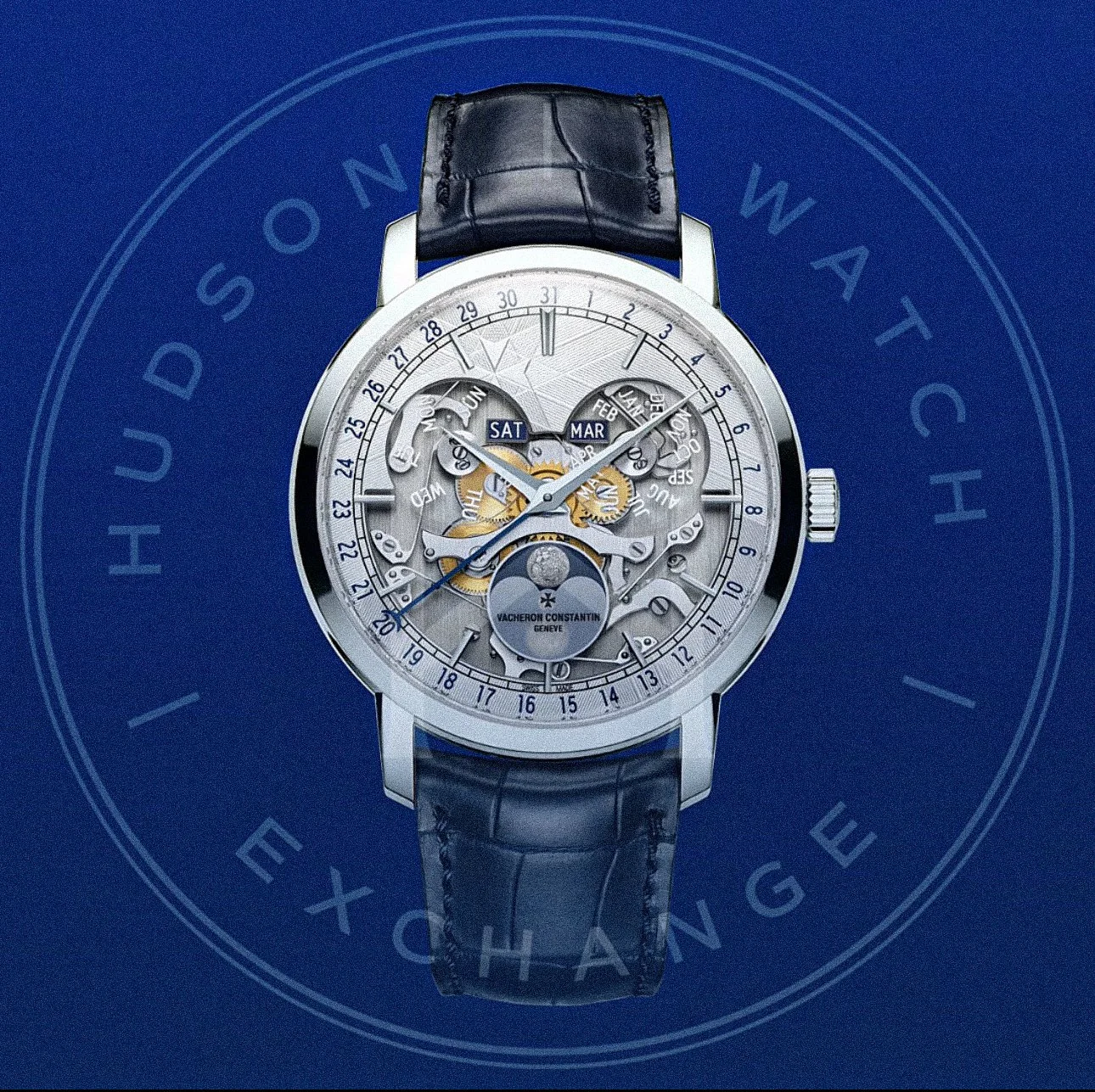 TRADITIONNELLE Complete Calendar Openface 4020T/000P-H038 41 MM PLATINUM