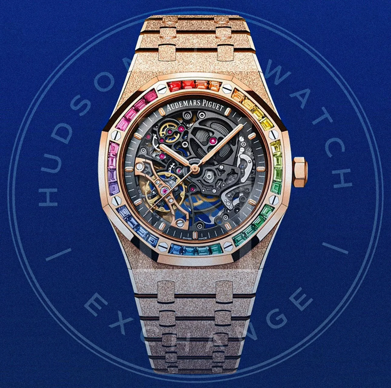 ROYAL OAK FROSTED GOLD DOUBLE BALANCE WHEEL OPENWORKED Ref. 15412OR.YG.1224OR.01-B