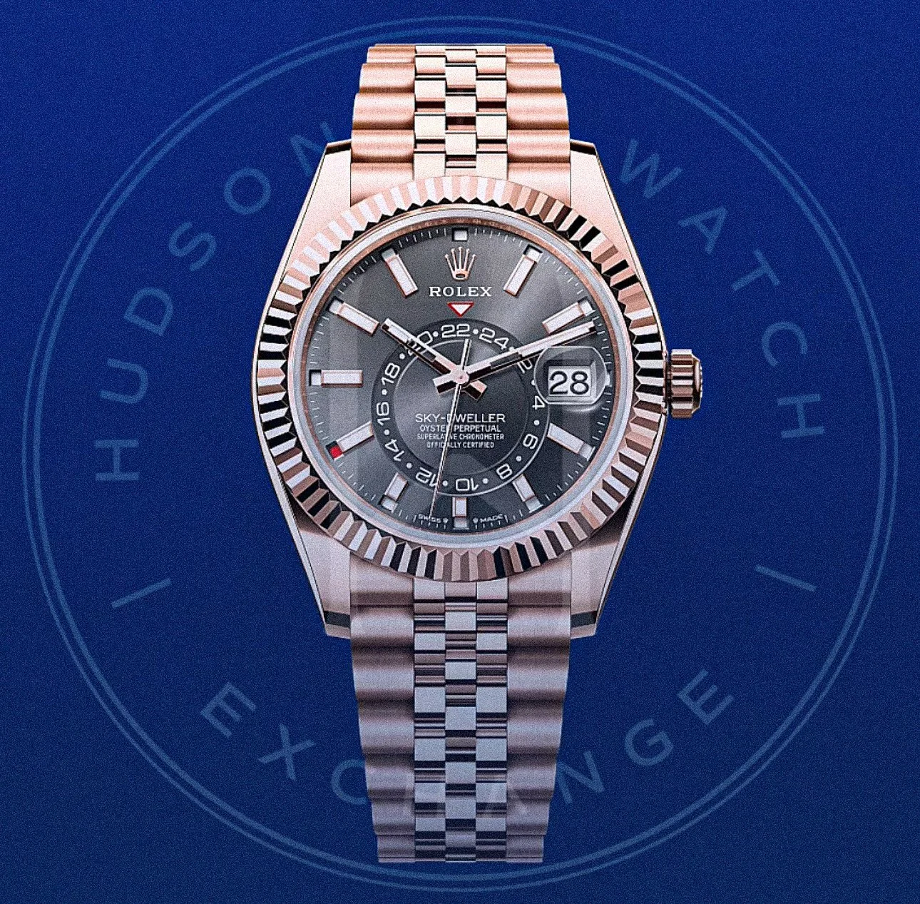 Sky-Dweller, Ref. 336935, Everose Jubilee "Rhodium"