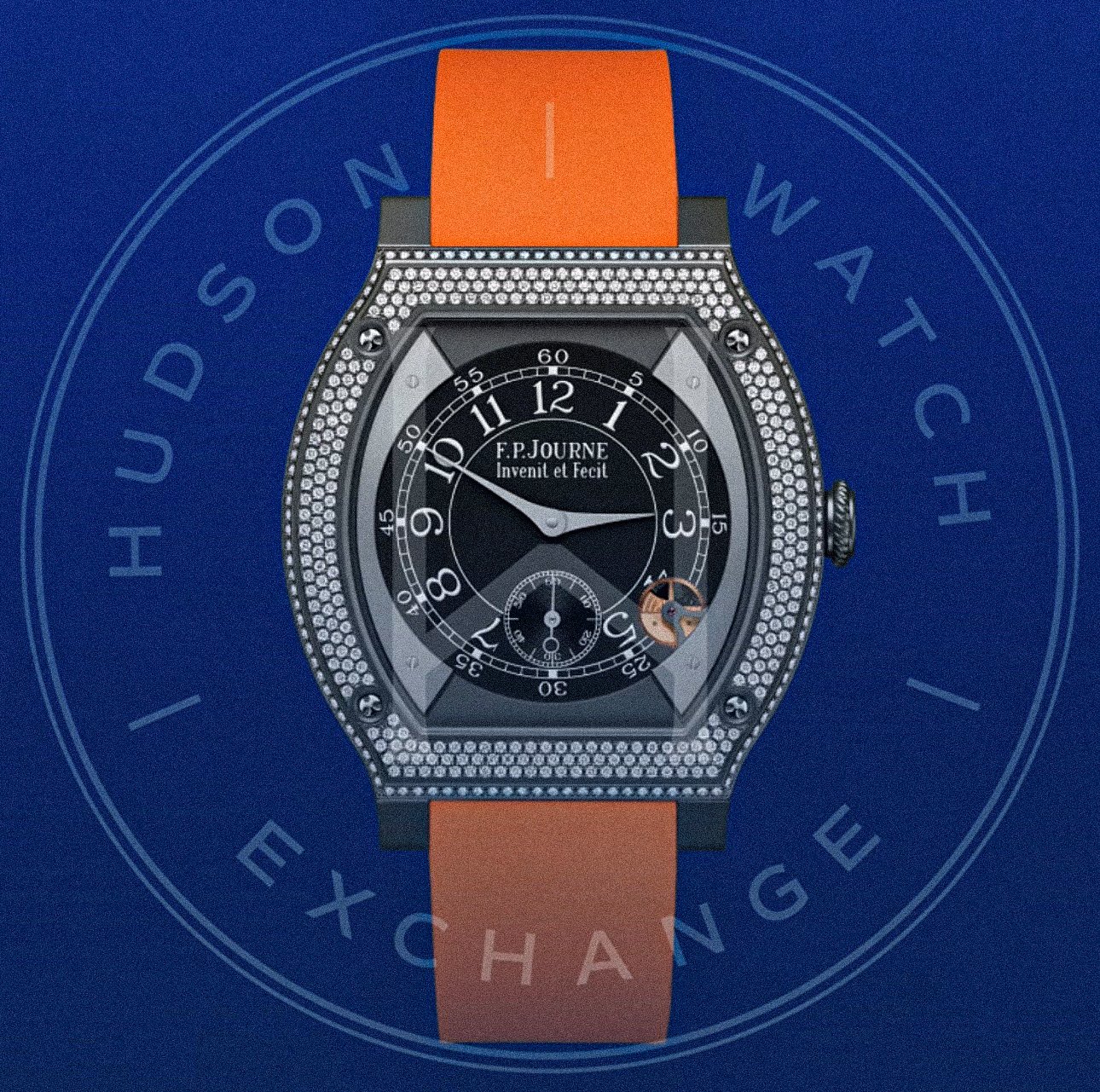 ÉLÉGANTE 48 MM TITALYT® SET WITH DIAMONDS - Ref. ELHT Calibre 1210