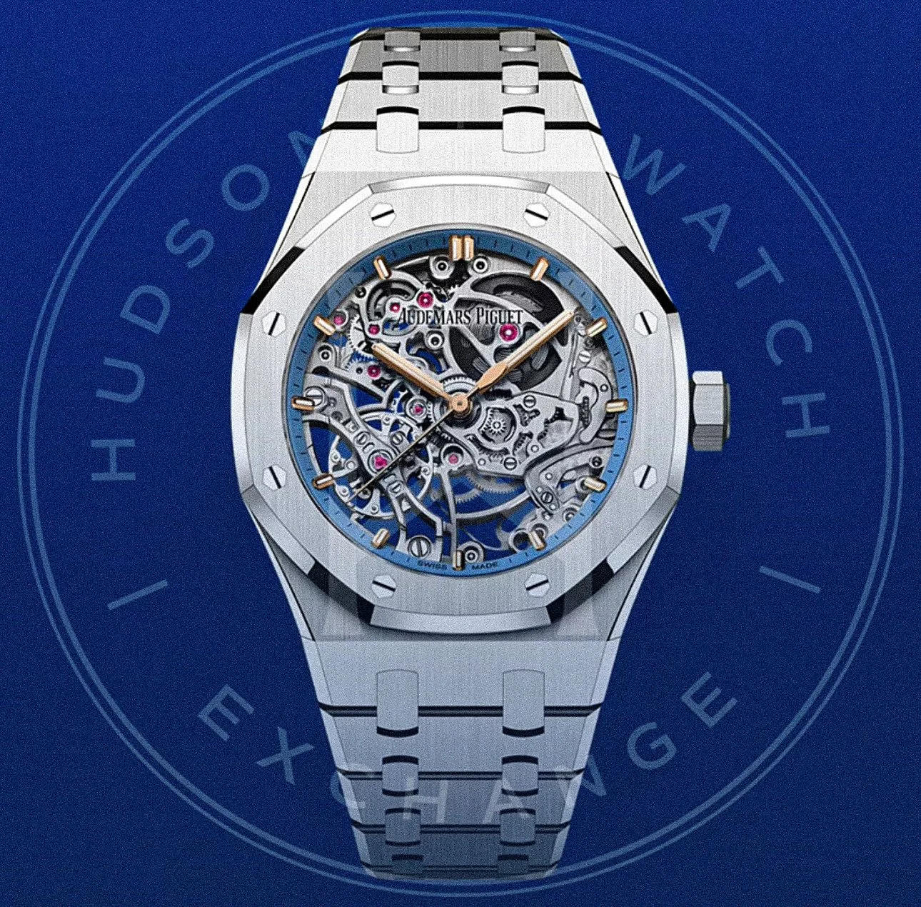 ROYAL OAK DOUBLE BALANCE WHEEL OPENWORKED  Ref. 15467BC.OO.1256BC.01