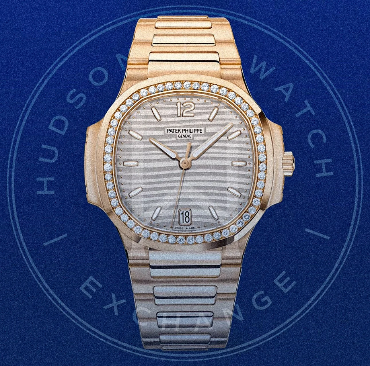 7118/1200R-001 DATE. SWEEP SECONDS. Rose gold