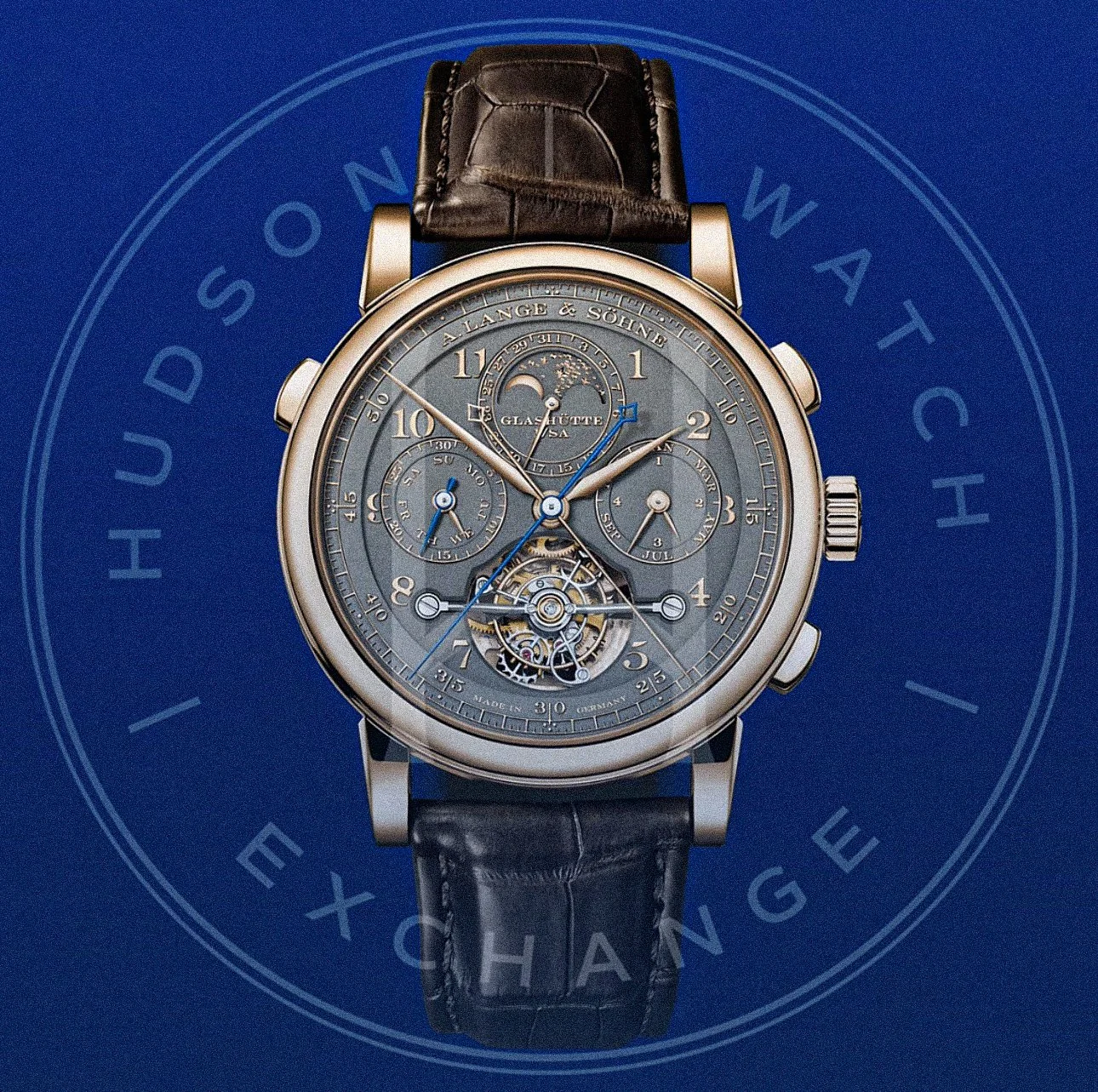 TOURBOGRAPH PERPETUAL HONEYGOLD “Homage to F. A. Lange” in 750 HONEYGOLD® Reference 706.050FE