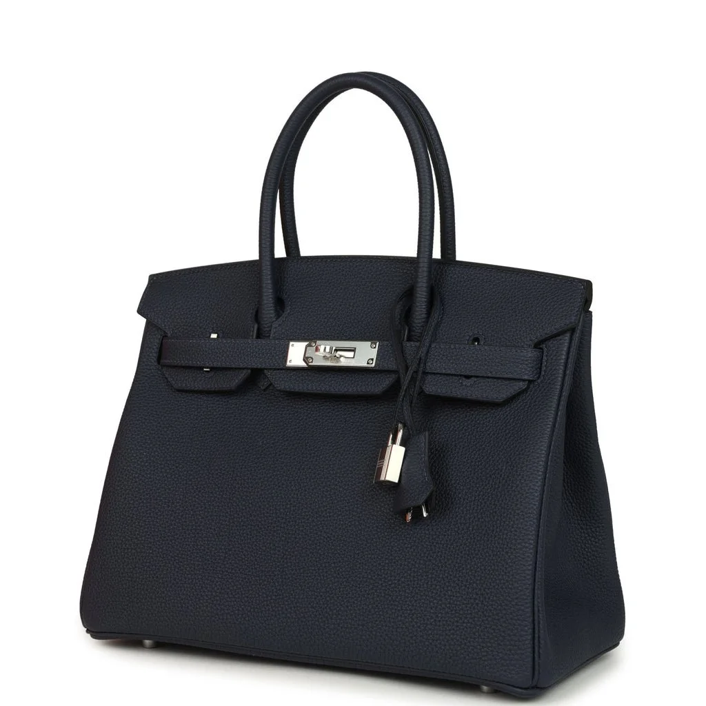 Hermès Birkin 30 Bleu Nuit Togo Palladium
