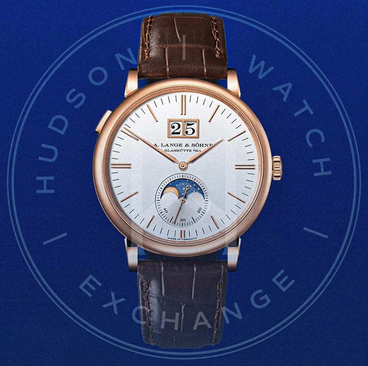 SAXONIA MOON PHASE in 750 pink gold 40MM Reference 384.032