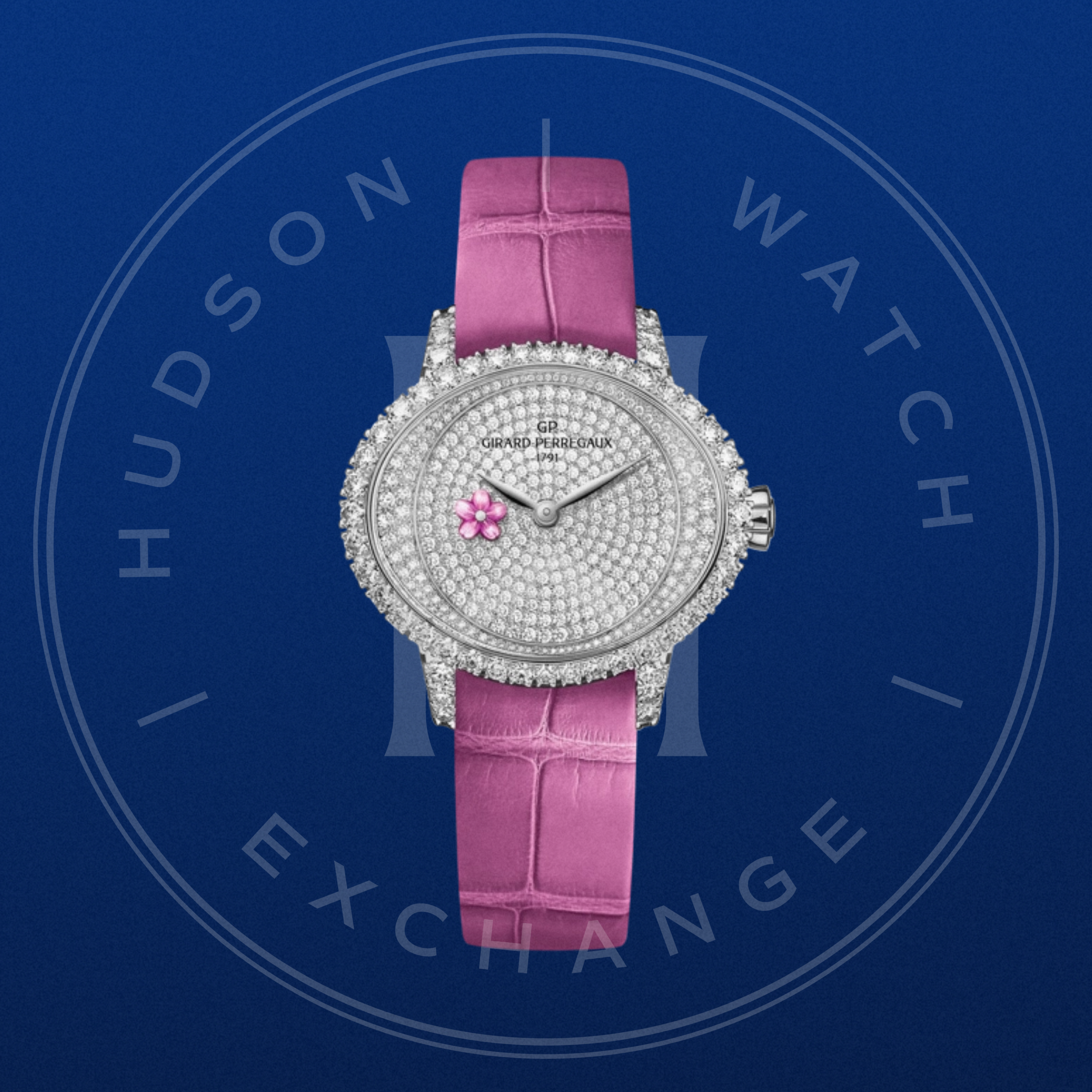 CAT’S EYE PLUM BLOSSOM JEWELLERY 36.90 x 30.75 mm, Ref. 80498D53M7B1-BKLA