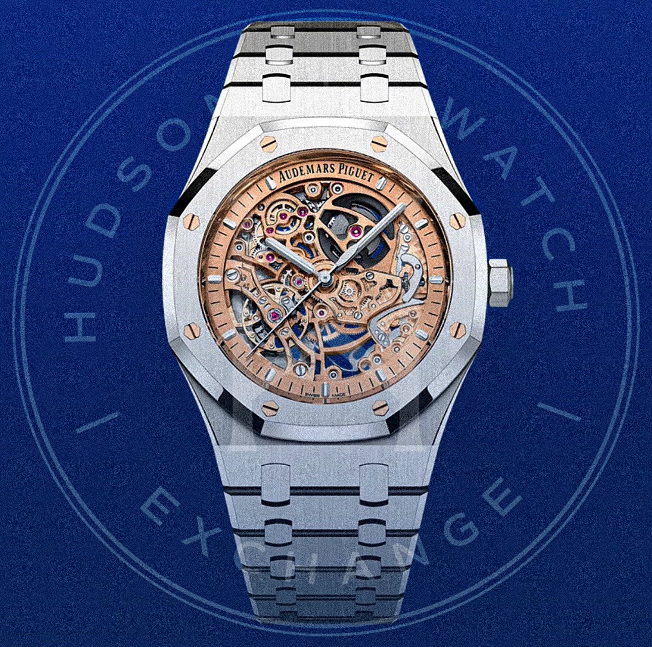 ROYAL OAK DOUBLE BALANCE WHEEL OPENWORKED  Ref. 15407ST.OO.1220ST.02