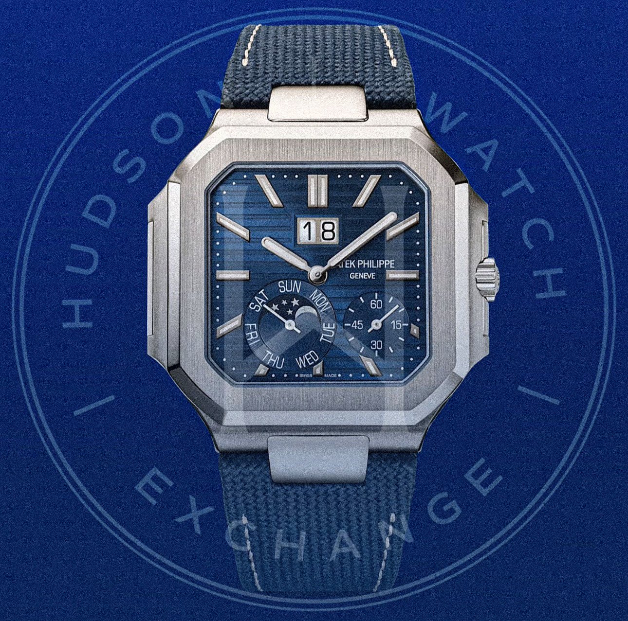 5822P-001 INSTANTANEOUS GRAND DATE, DAY AND MOON PHASES Platinum