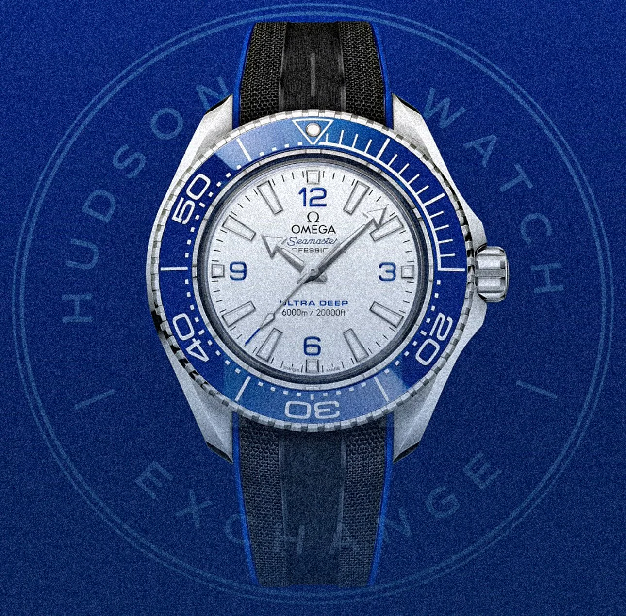 SEAMASTER PLANET OCEAN 6000M 45.5 mm, O‑MEGASTEEL, Ref 215.32.46.21.04.001