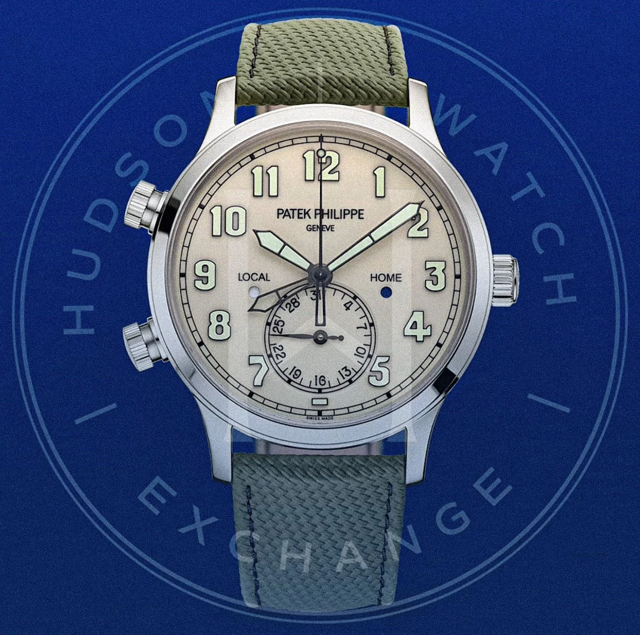 5524G-010 CALATRAVA PILOT TRAVEL TIME White gold