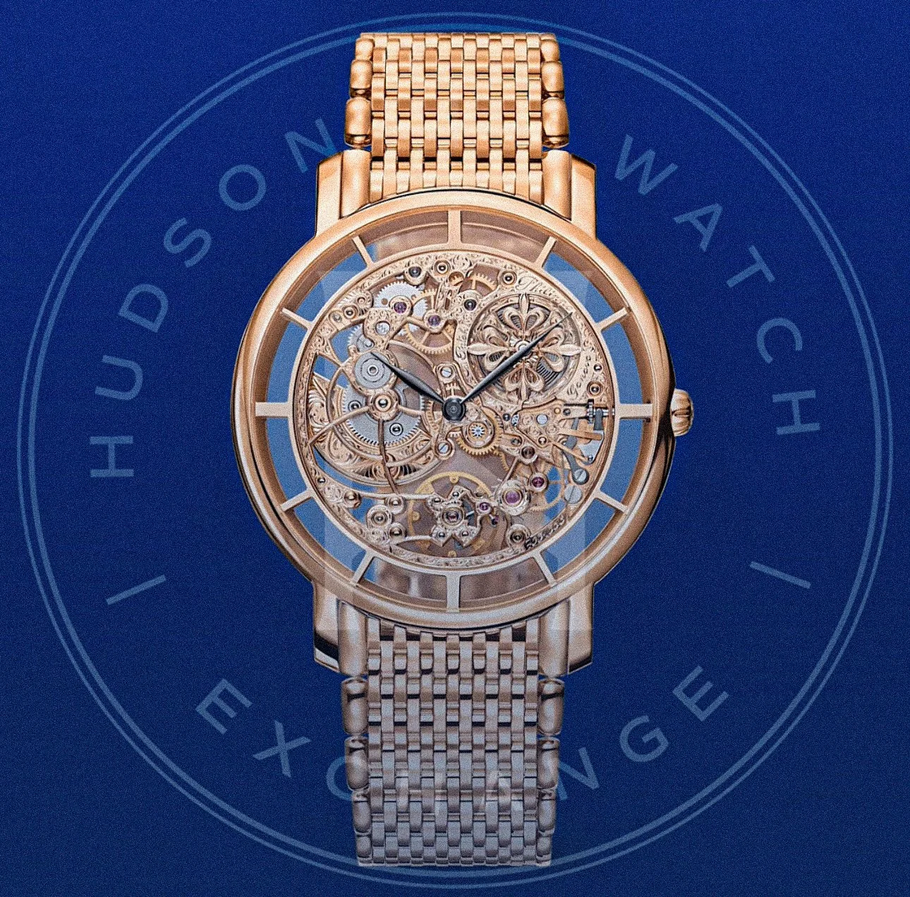 5180/1R-001 SKELETON WATCH. RARE HANDCRAFTS. Rose gold