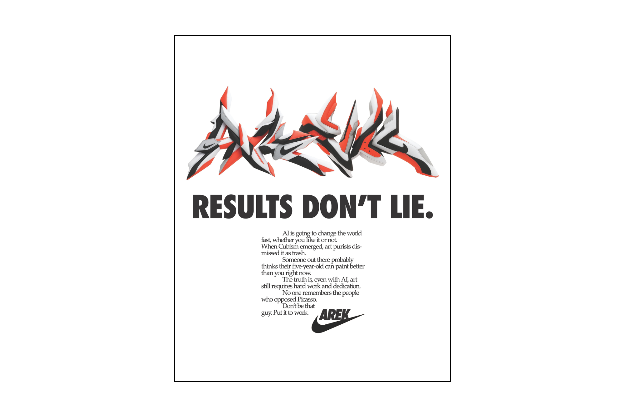 "Results Don't Lie" - Poster