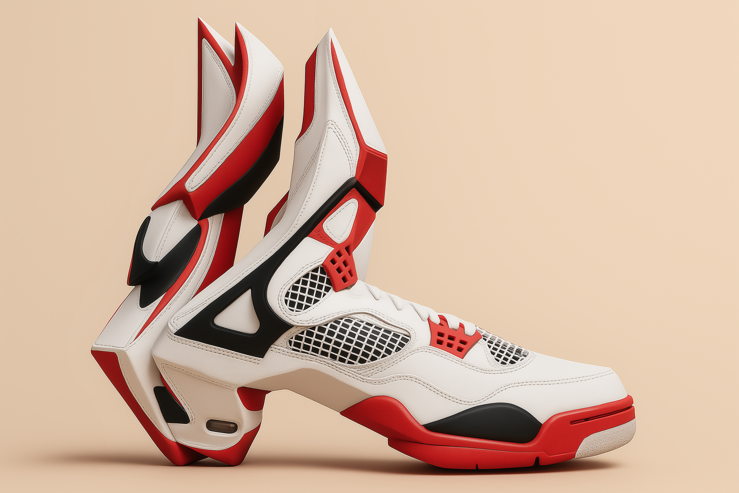 "K Study" Jordan IV- Fire Red