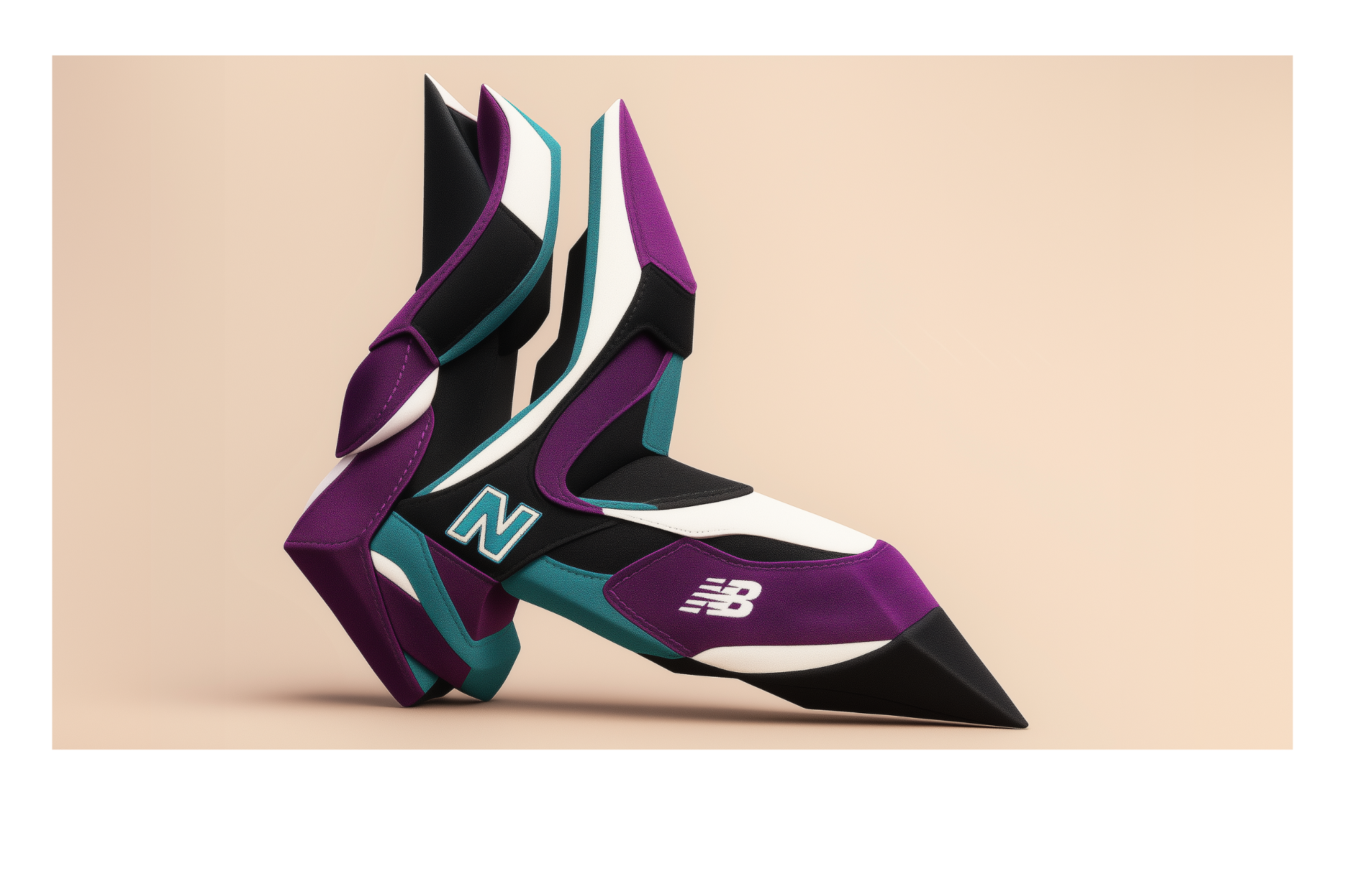 K Study - New Balance 1530 - Purple and teal colorway